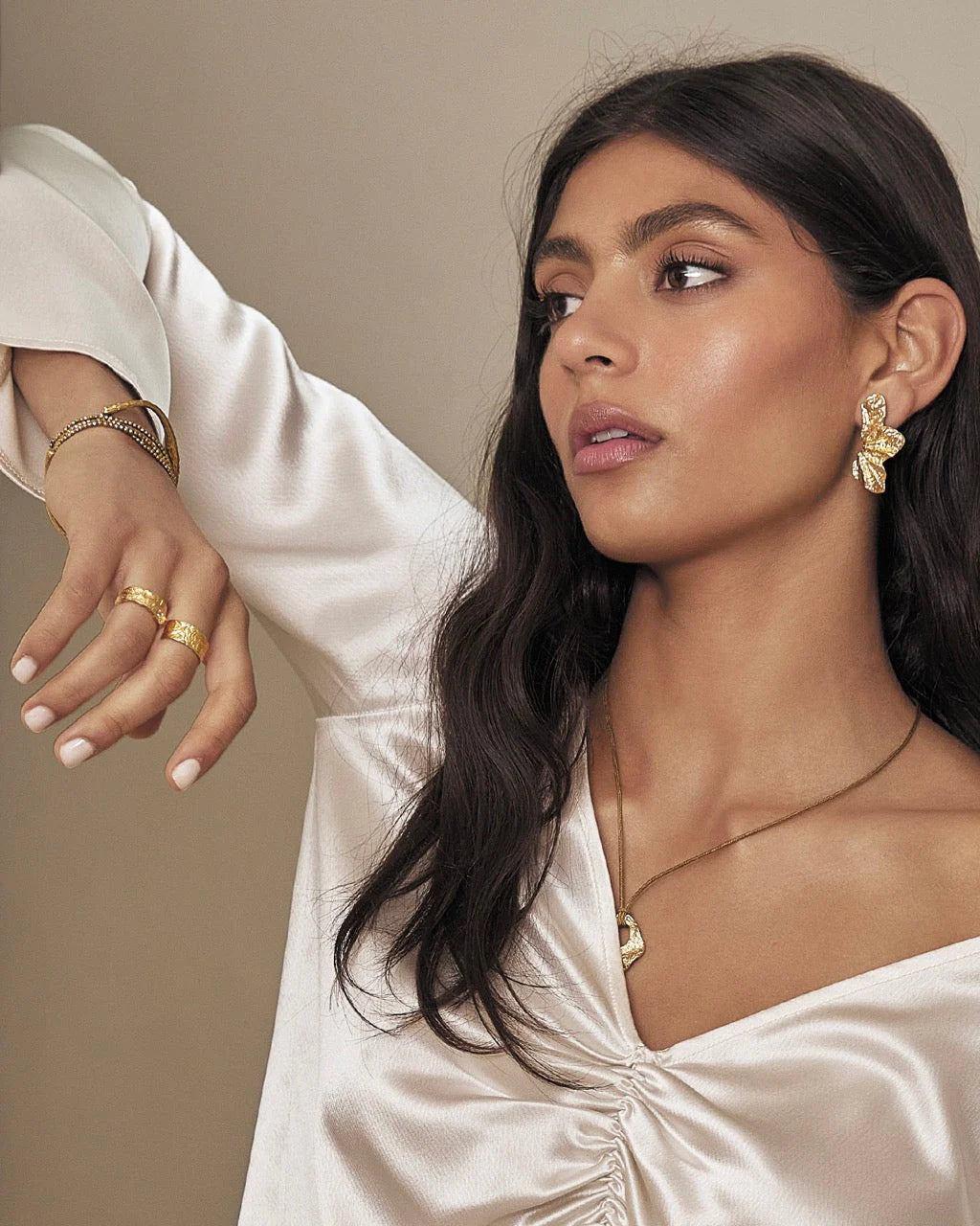 Stassia Gold Earrings