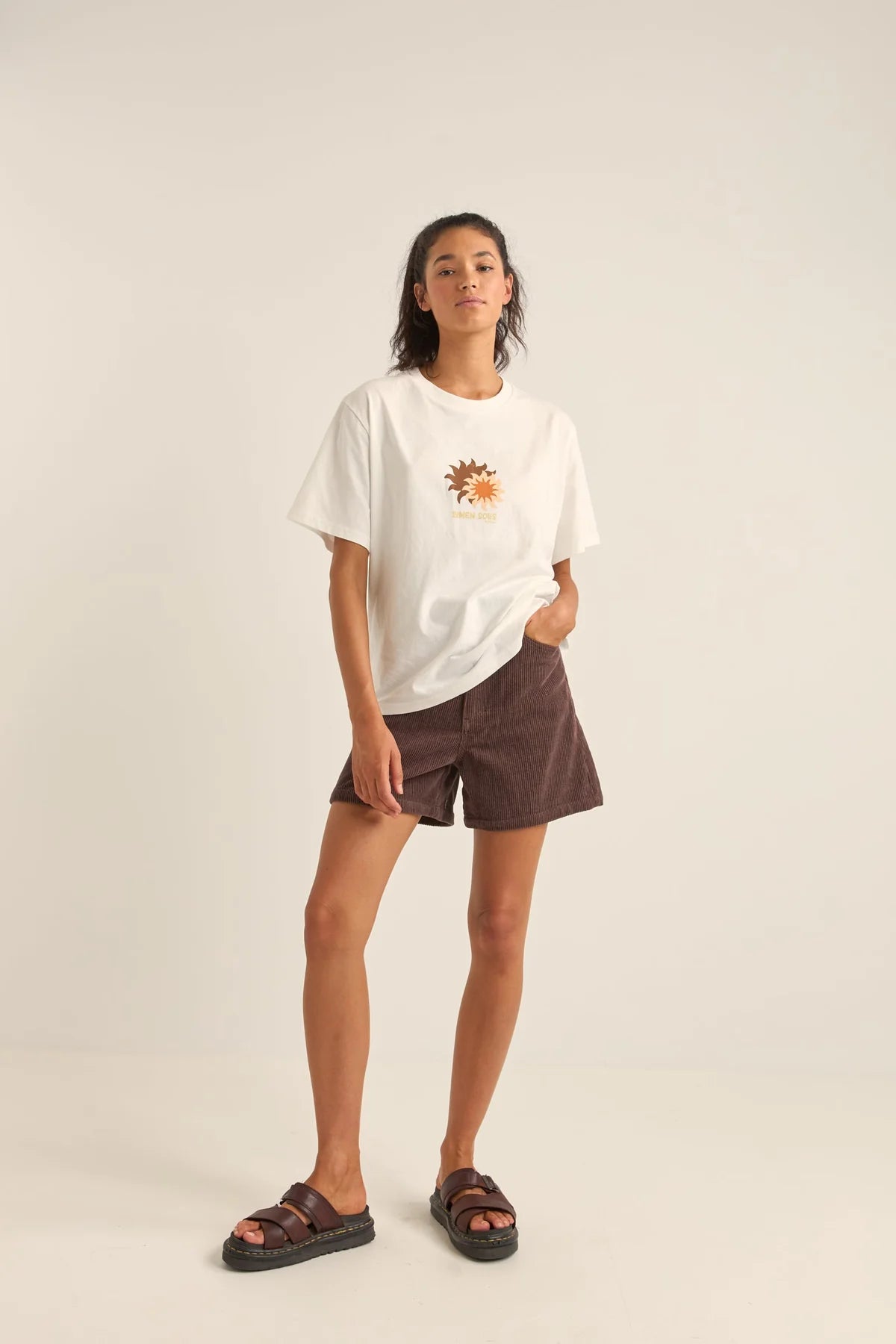 Solis Oversized T-Shirt in Vintage White