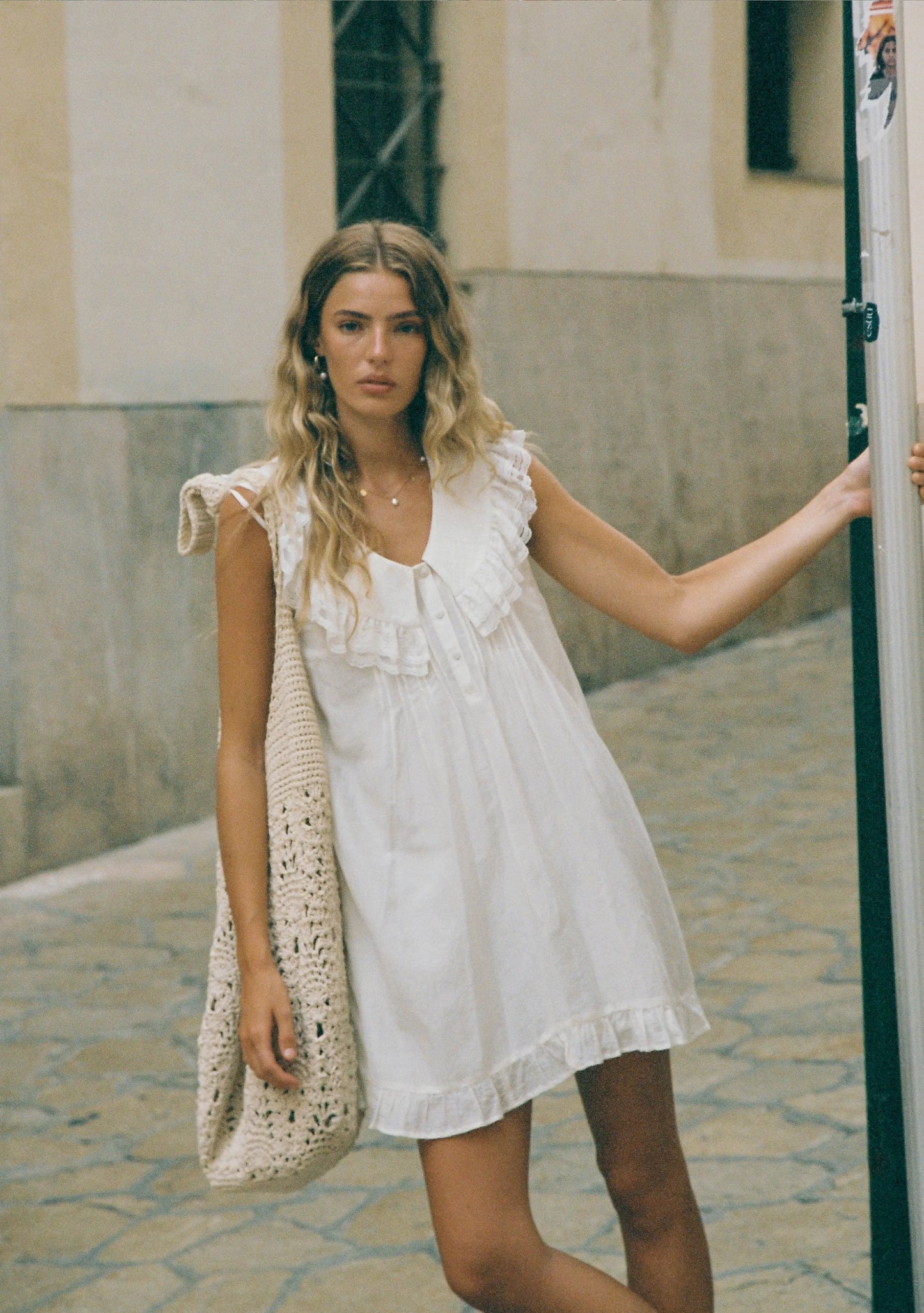 Mirelle Mini Dress in Off White
