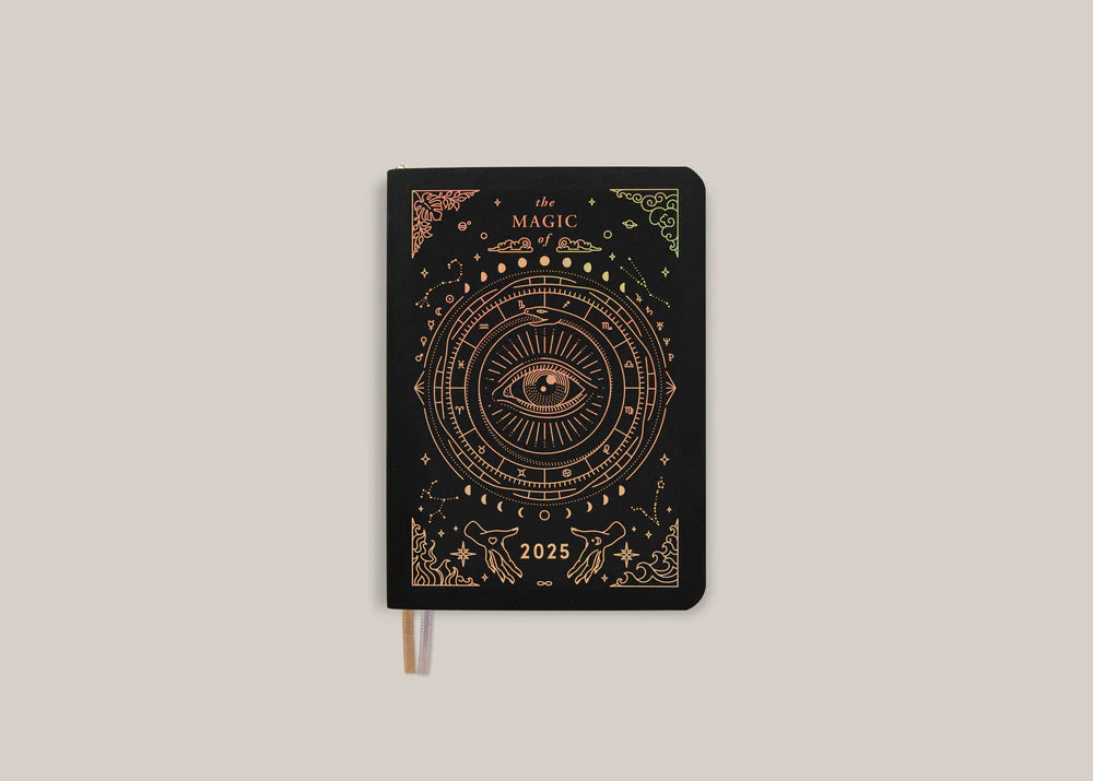 A6 Astrological Pocket Planner in Black