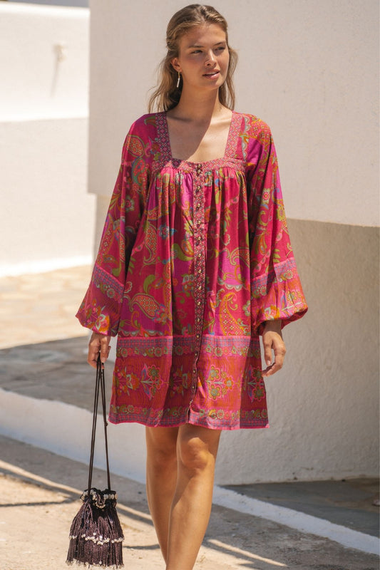 Arizona Mini Dress in Rouge