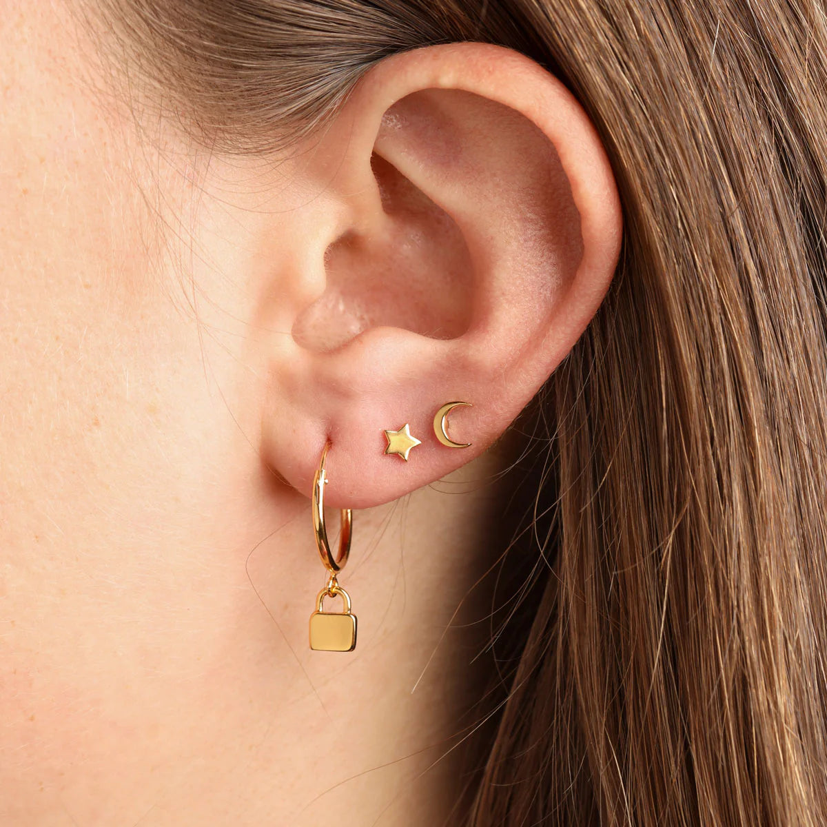 Galaxy Studs in Gold