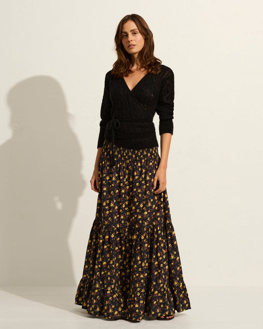 Anthea Maxi Skirt in Black