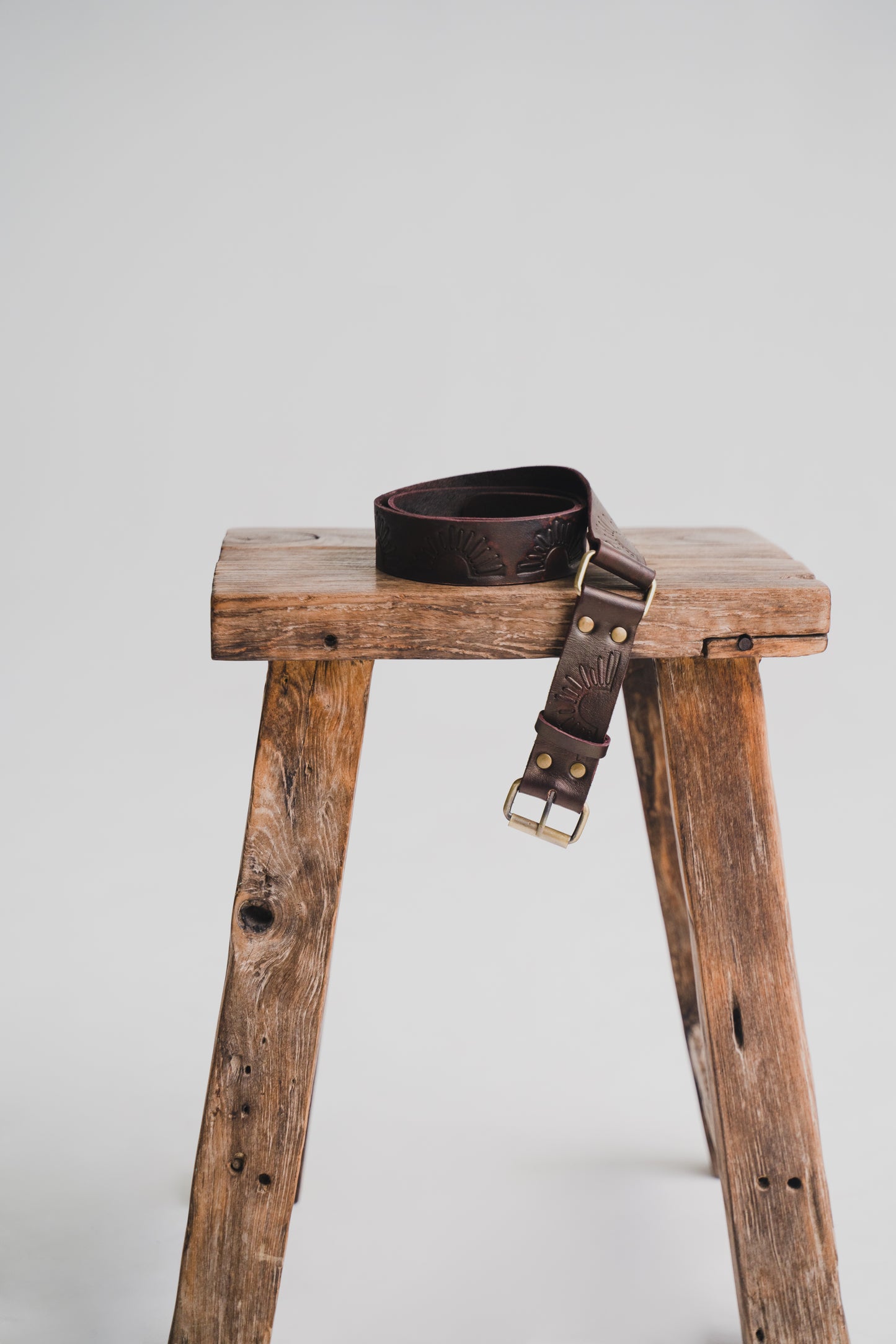 Rising Sun Belt in Vintage Brown