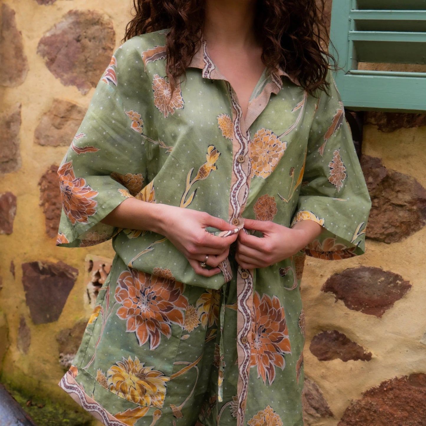 Dahlia Shirt - Moss
