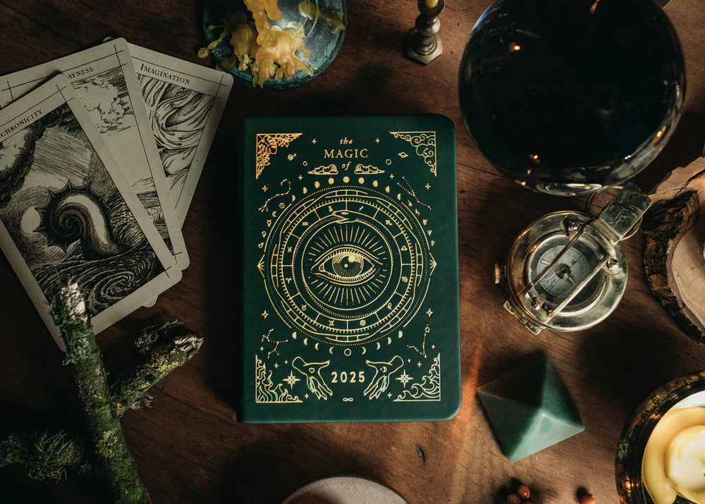 A6 Astrological Pocket Planner in Deep Moss