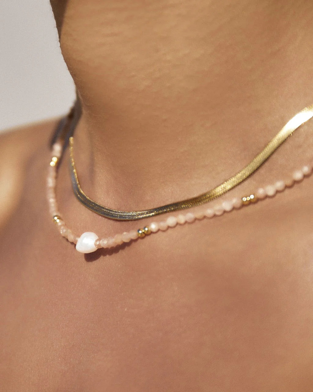 Mila Gemstone & Pearl Choker