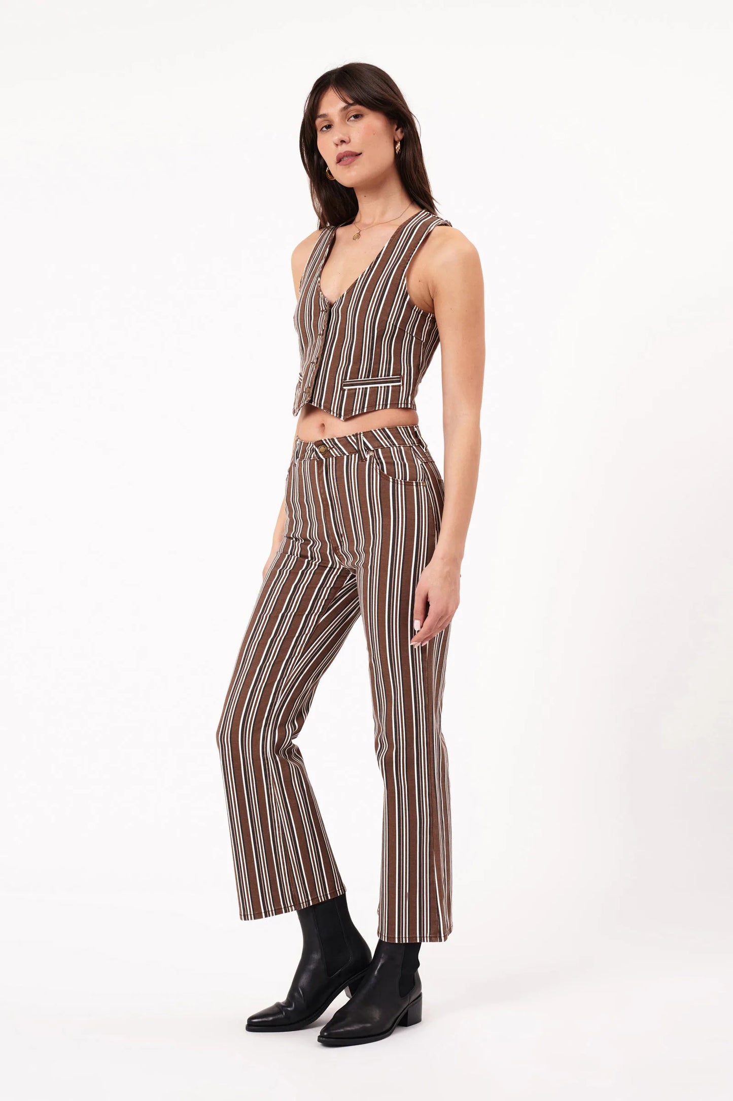 Dallas Vest in 90s Stripe