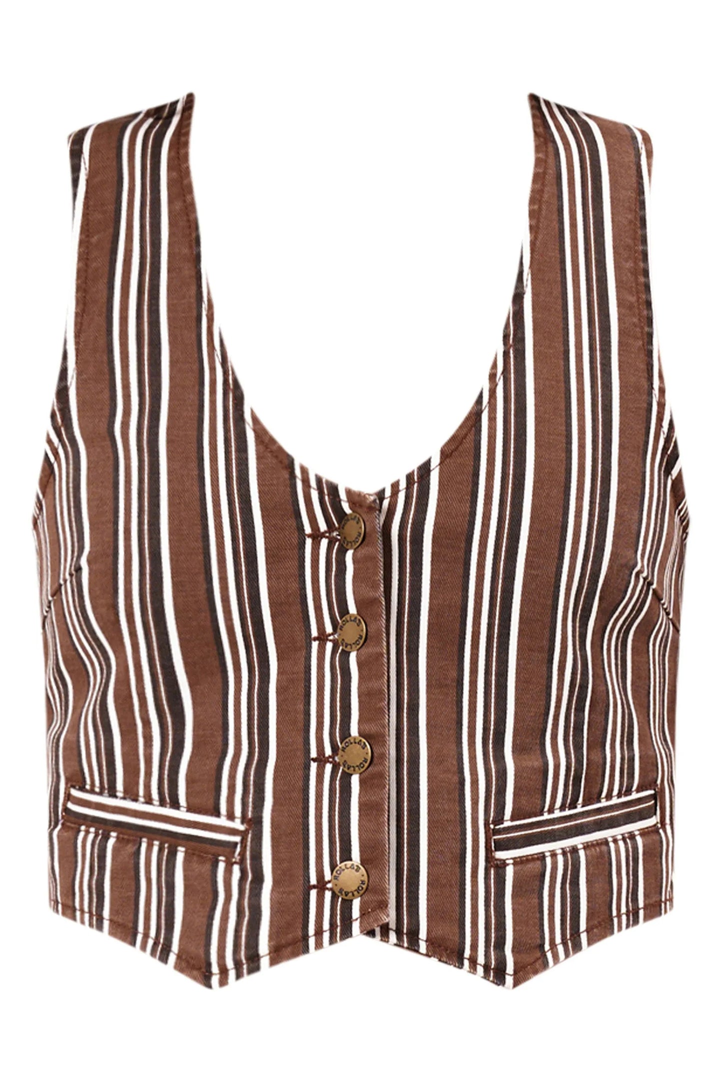 Dallas Vest in 90s Stripe