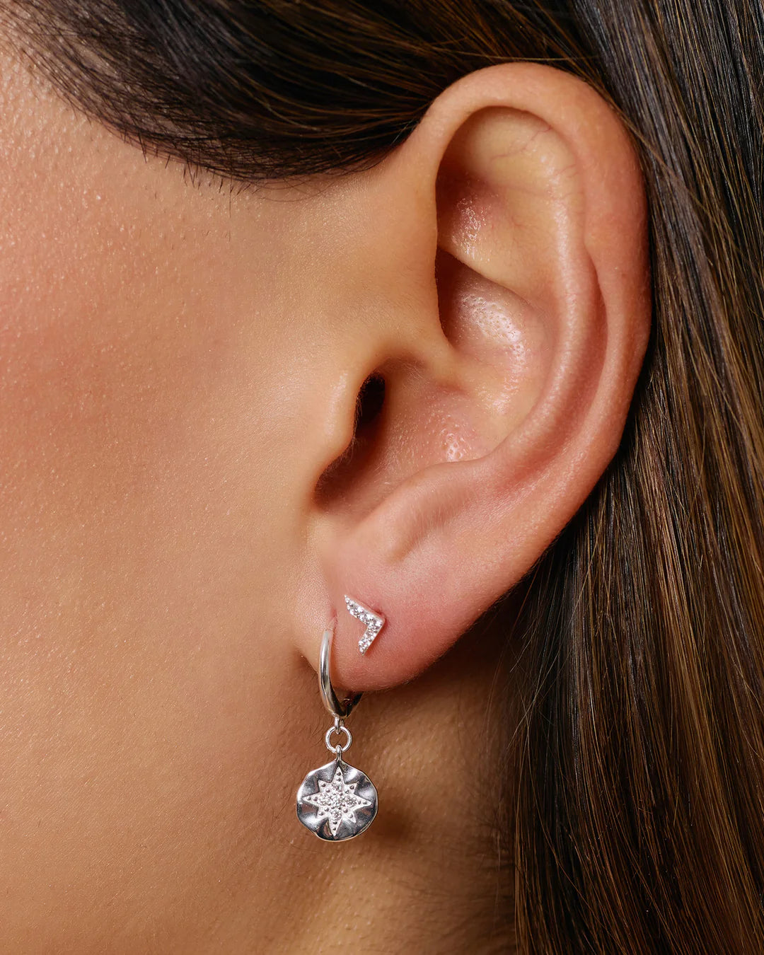 Estrella Silver & Zircon Earrings