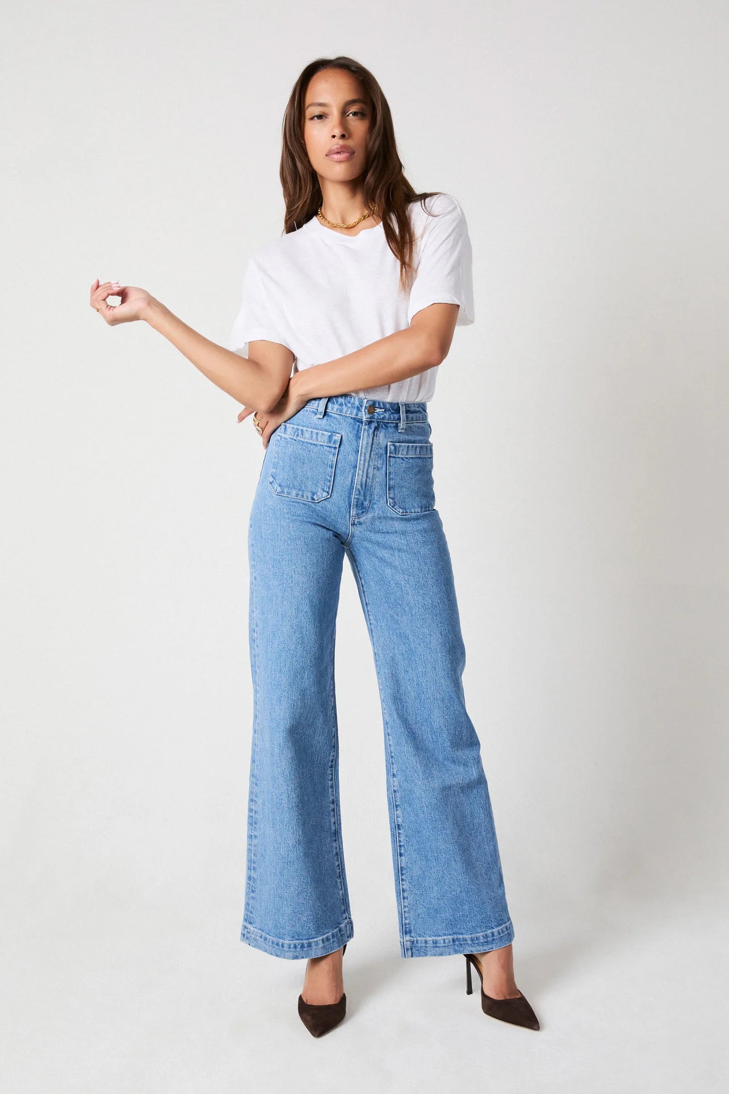 Sailor Long in Lily Mid Blue