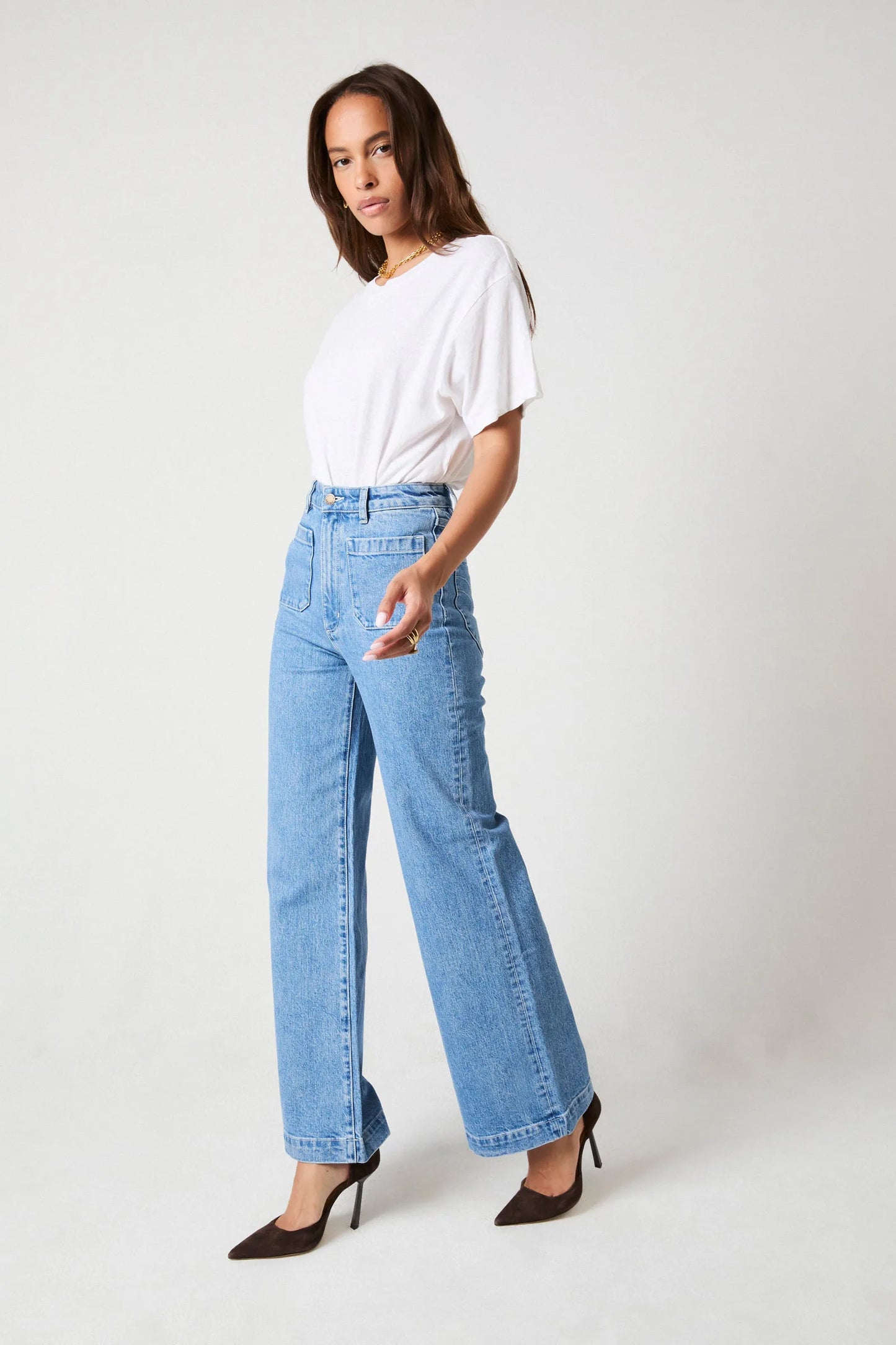 Sailor Long in Lily Mid Blue