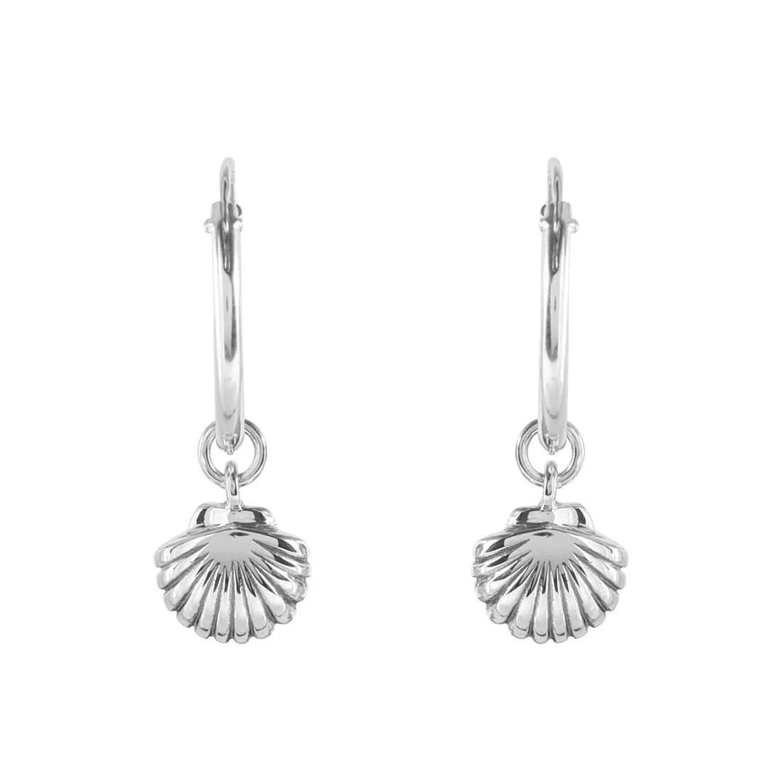 Seashell Sleepers in Sterling Silver