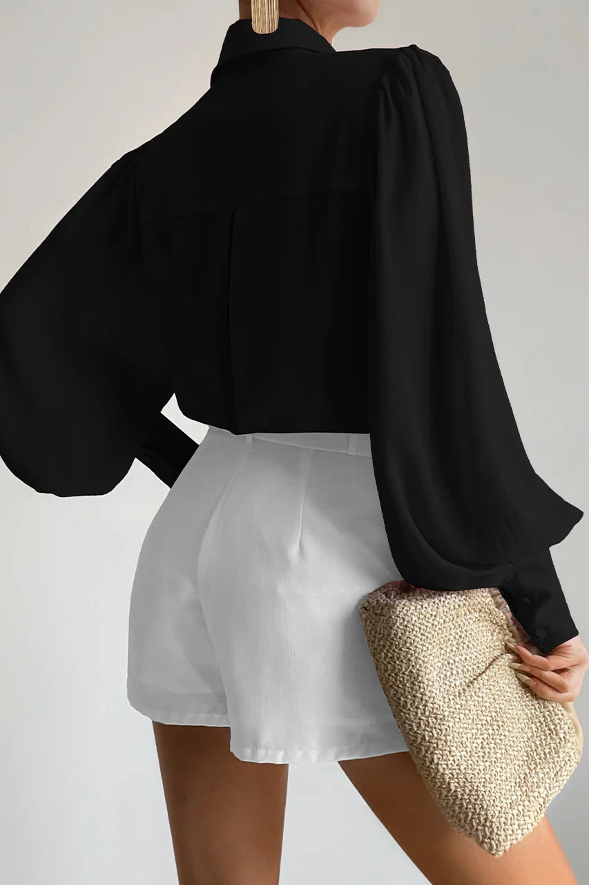 Fleetwood Blouse in Noir