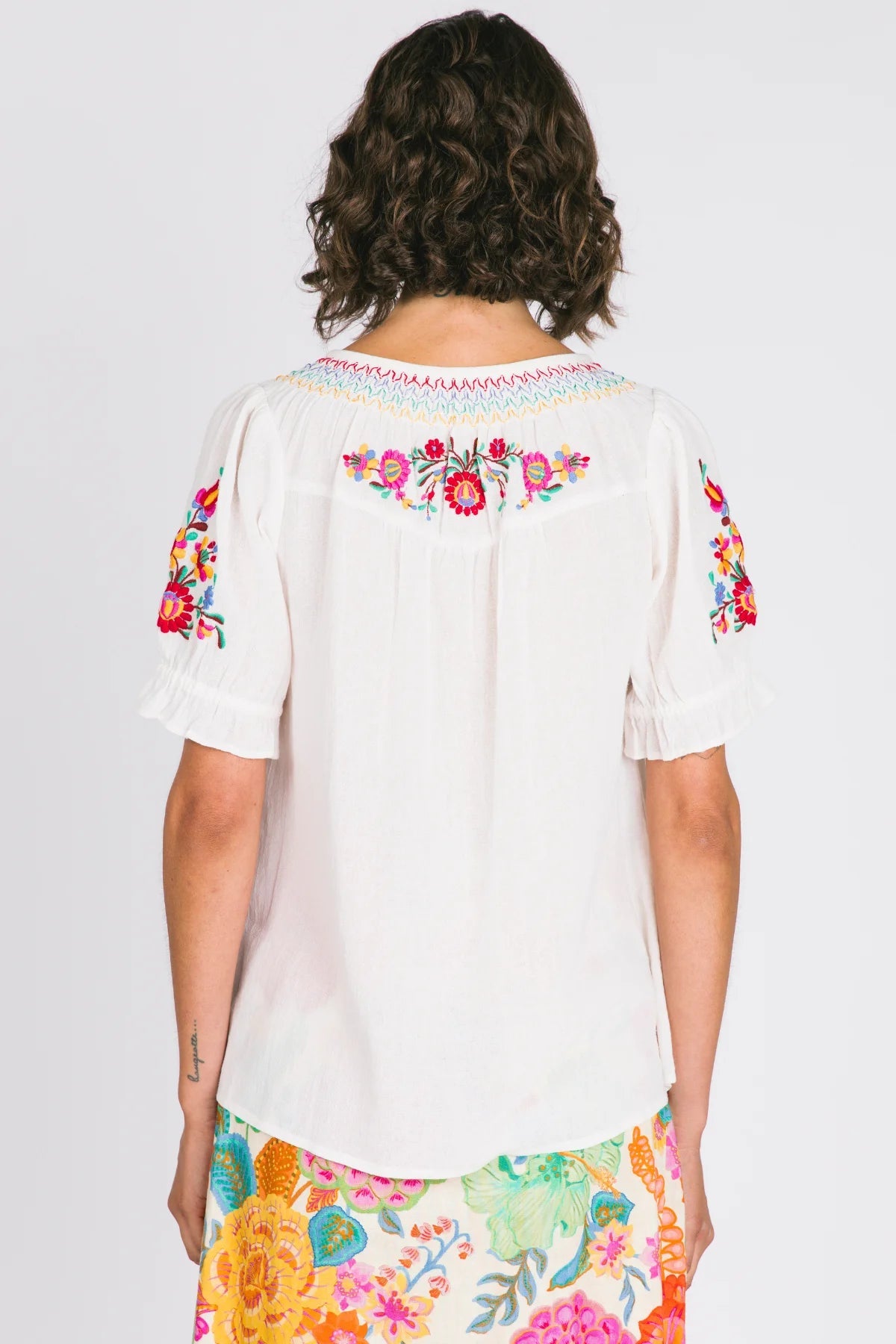 Bella Blouse in White