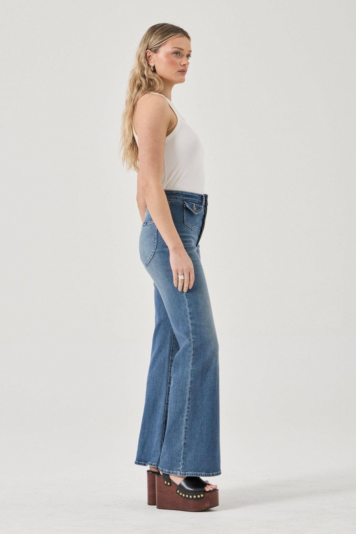 Eastcoast Flare in Dakota Blue