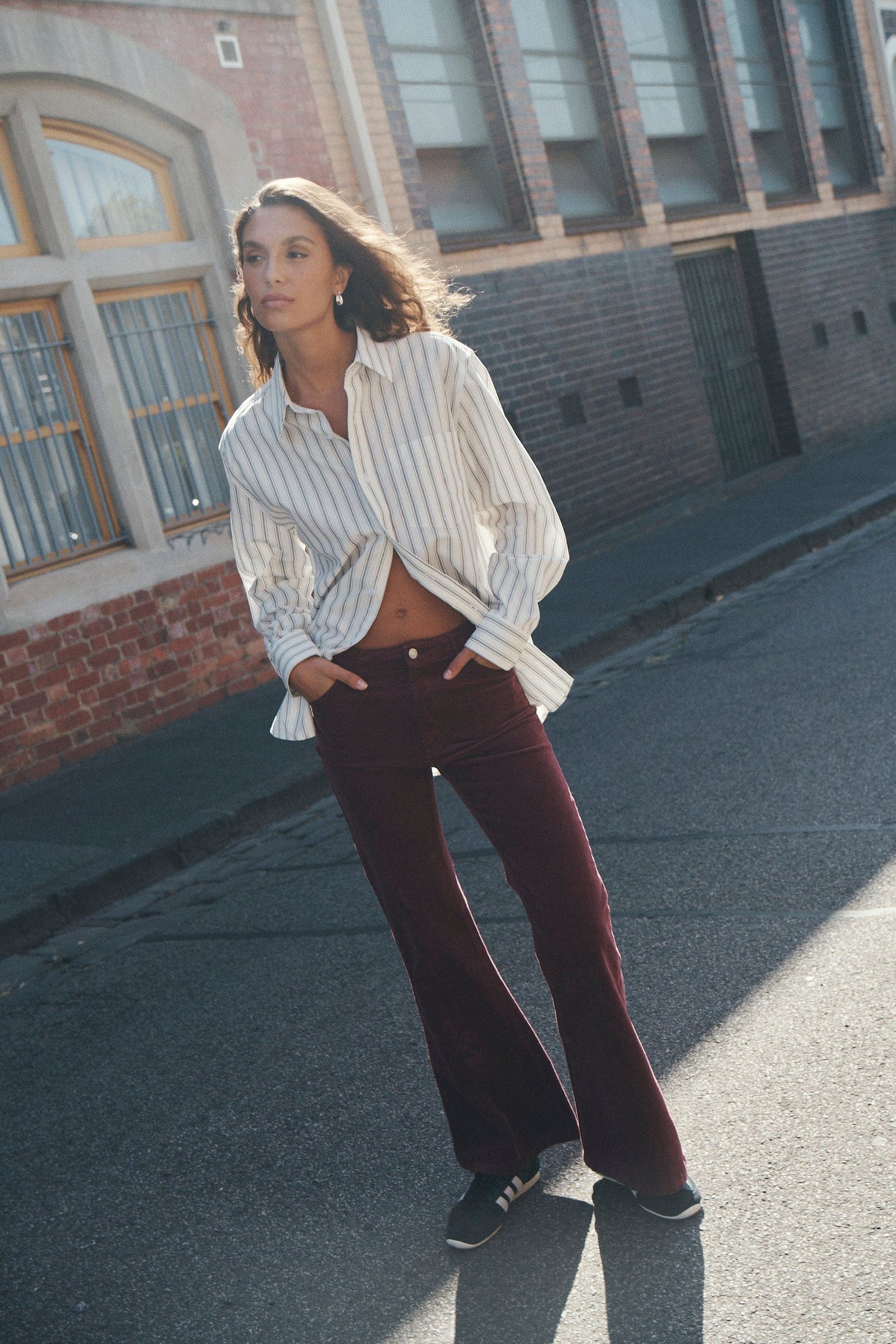 Eastcoast Flares in Oxblood Cord