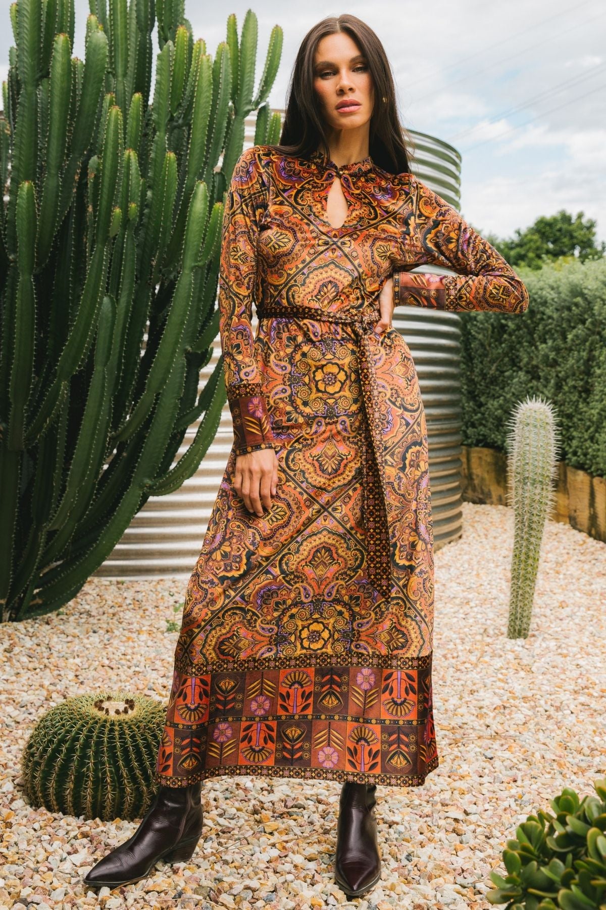 Elixir Maxi Dress in Ember