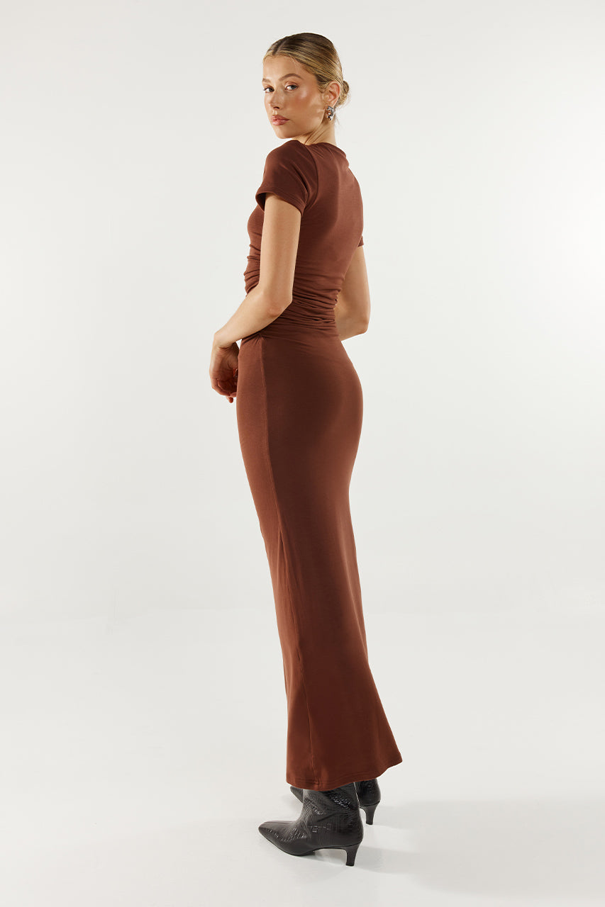 Palmer Maxi Dress Choc
