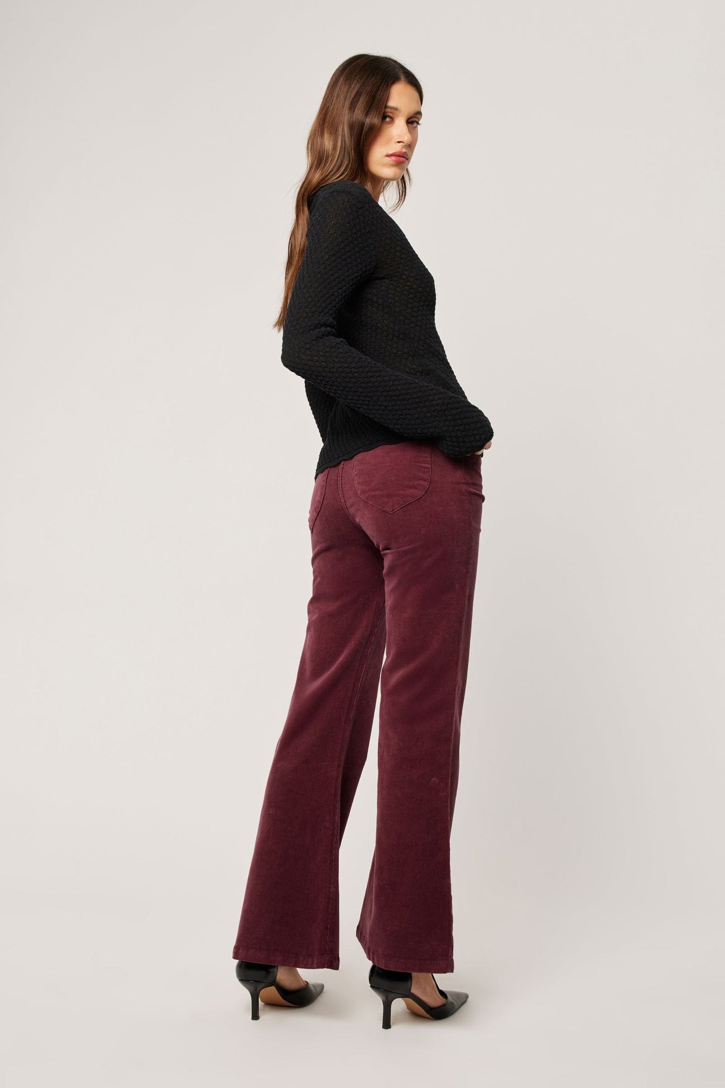 Eastcoast Flares in Oxblood Cord