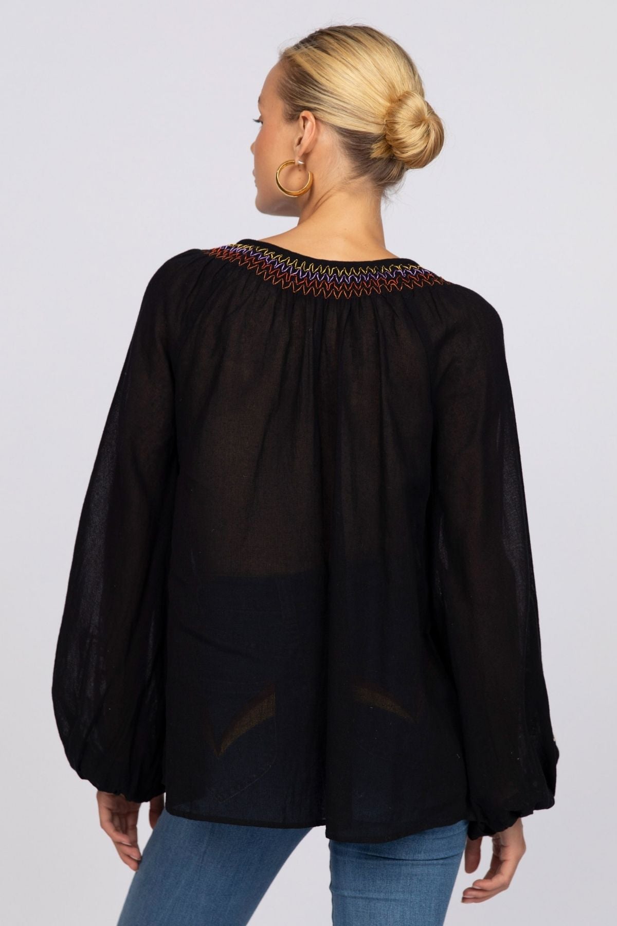 Lane Blouse in Onyx