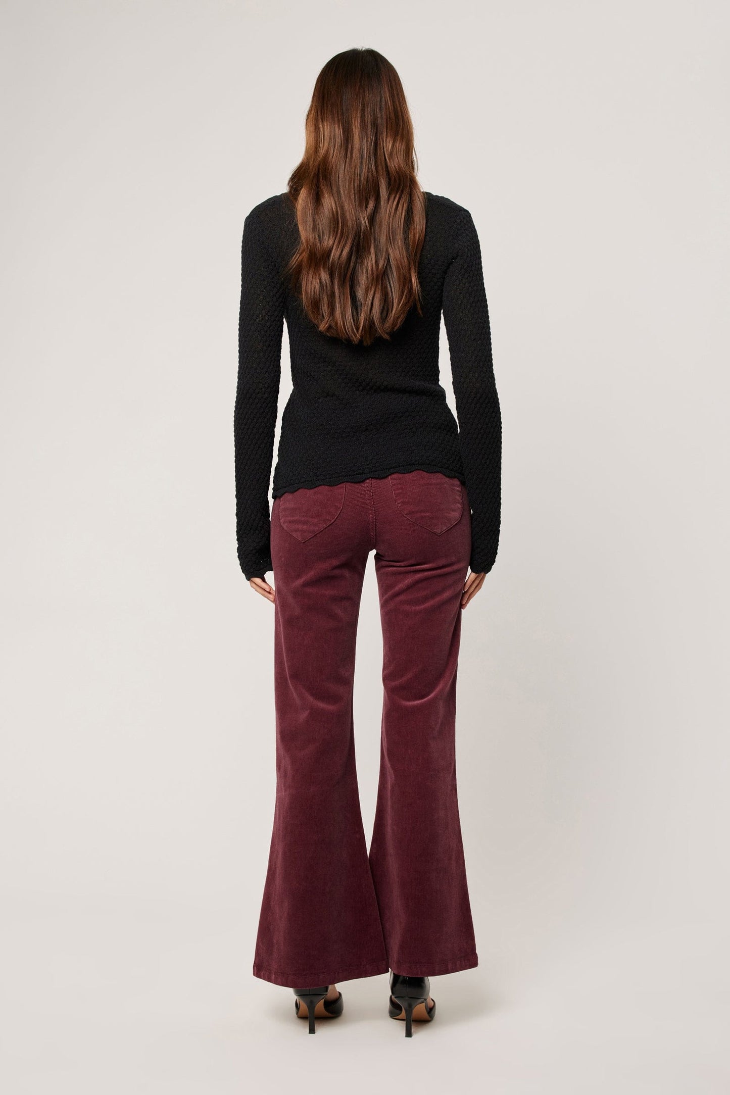 Eastcoast Flares in Oxblood Cord
