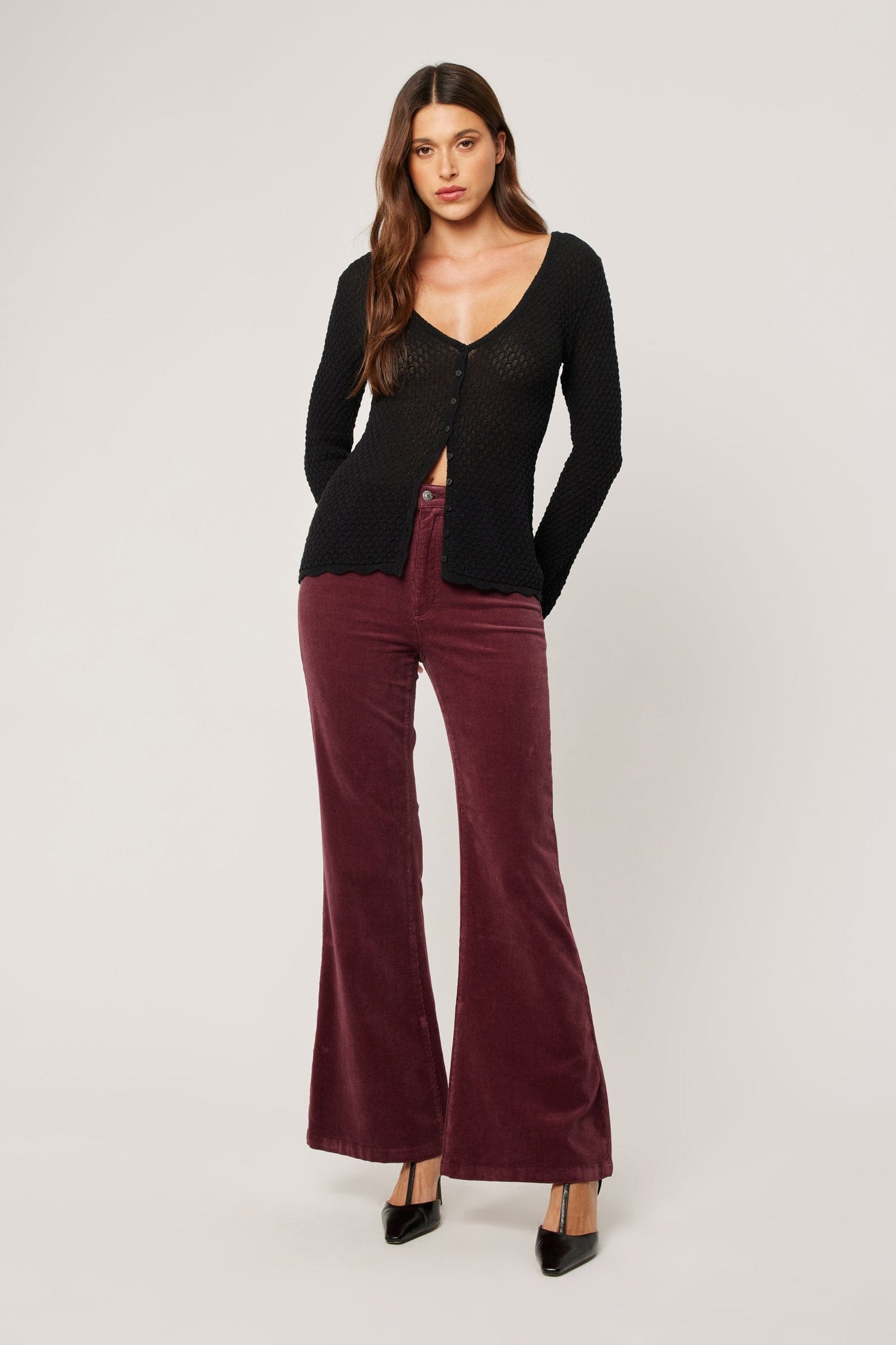 Eastcoast Flares in Oxblood Cord