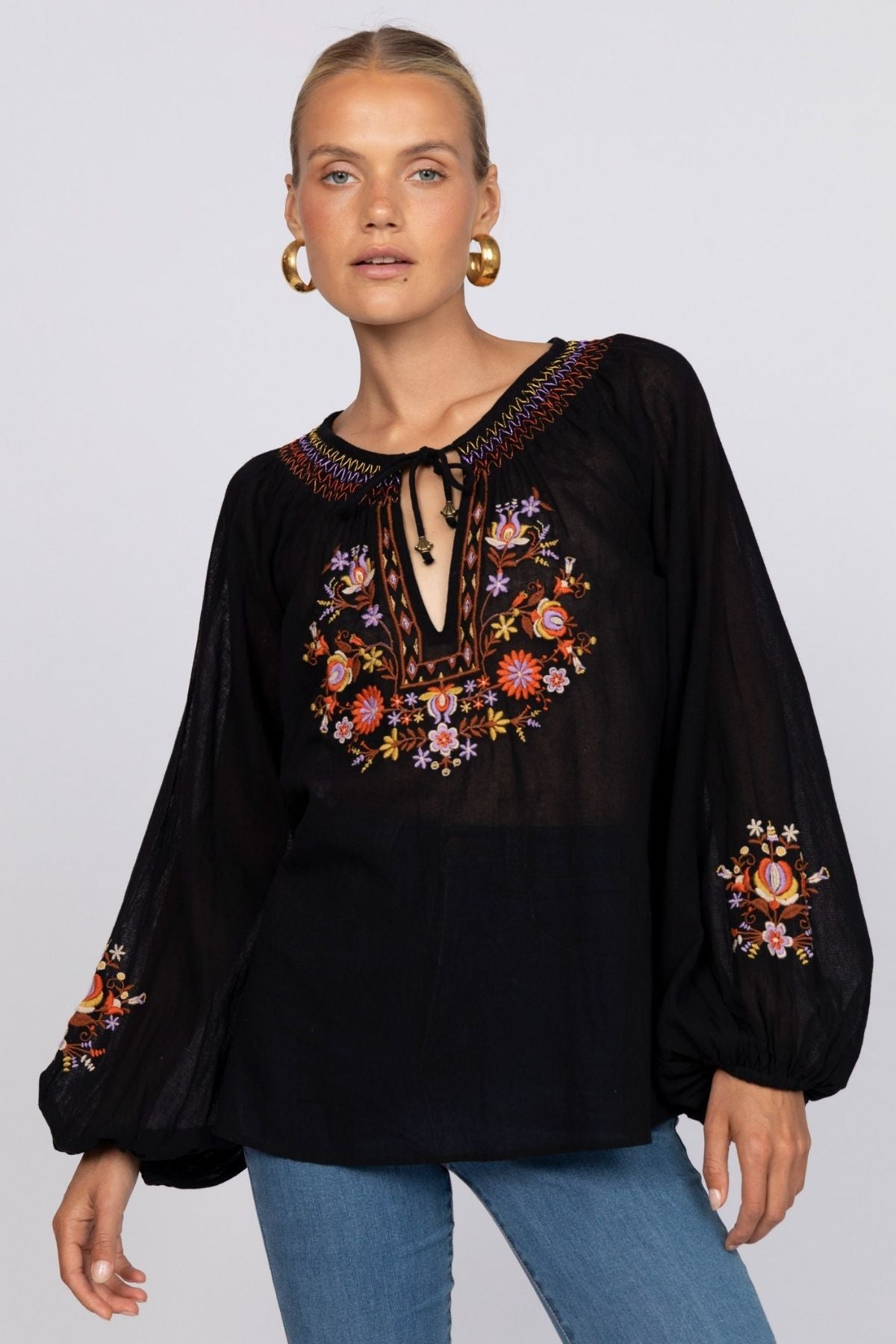Lane Blouse in Onyx