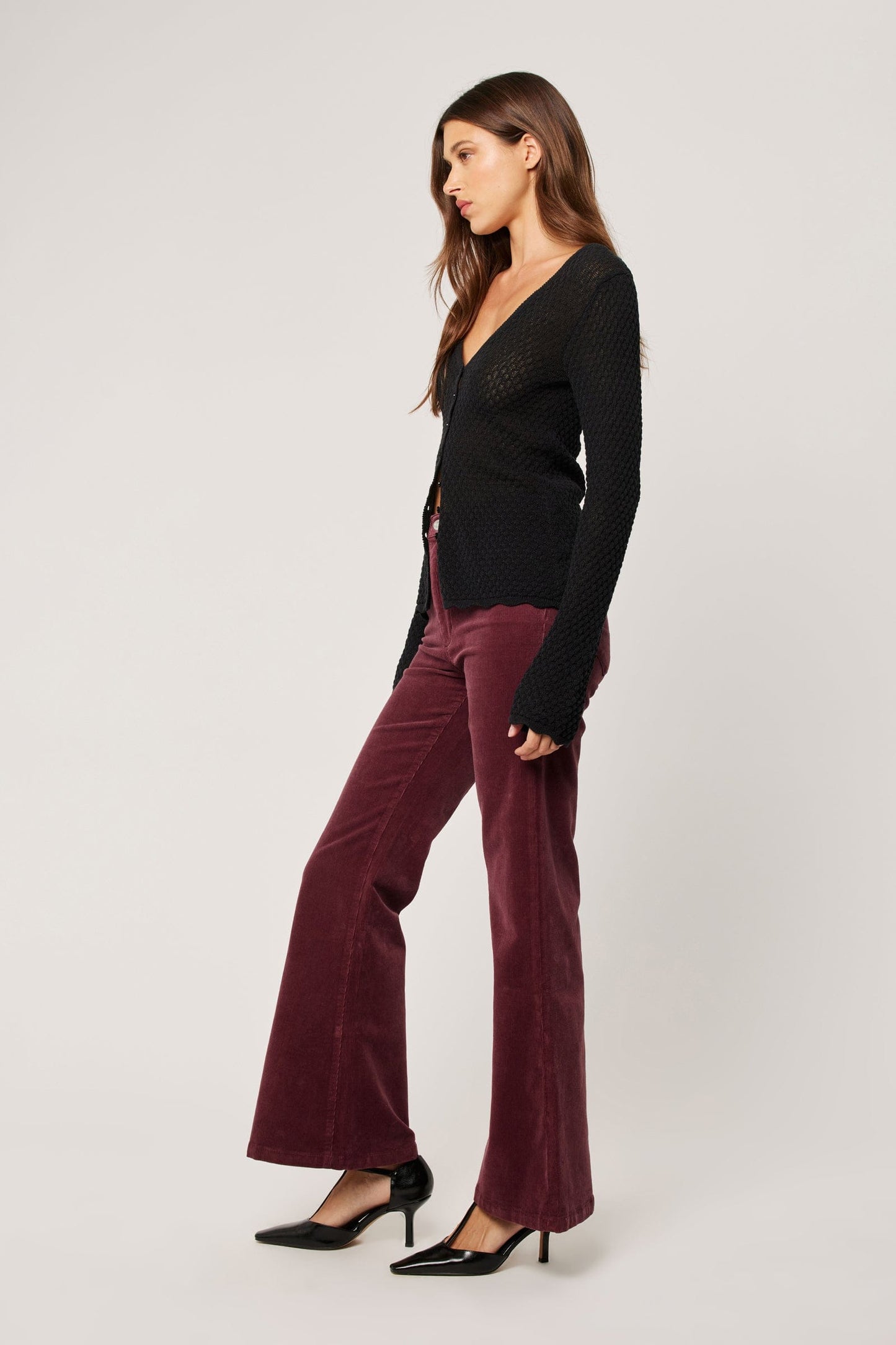 Eastcoast Flares in Oxblood Cord