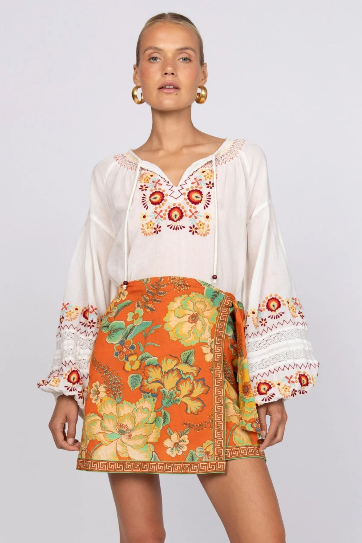 Barefoot Mini Skirt - Tango