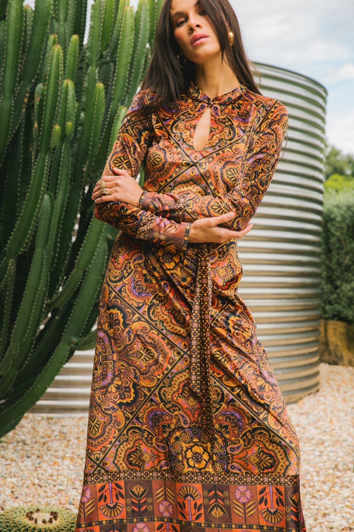 Elixir Maxi Dress in Ember