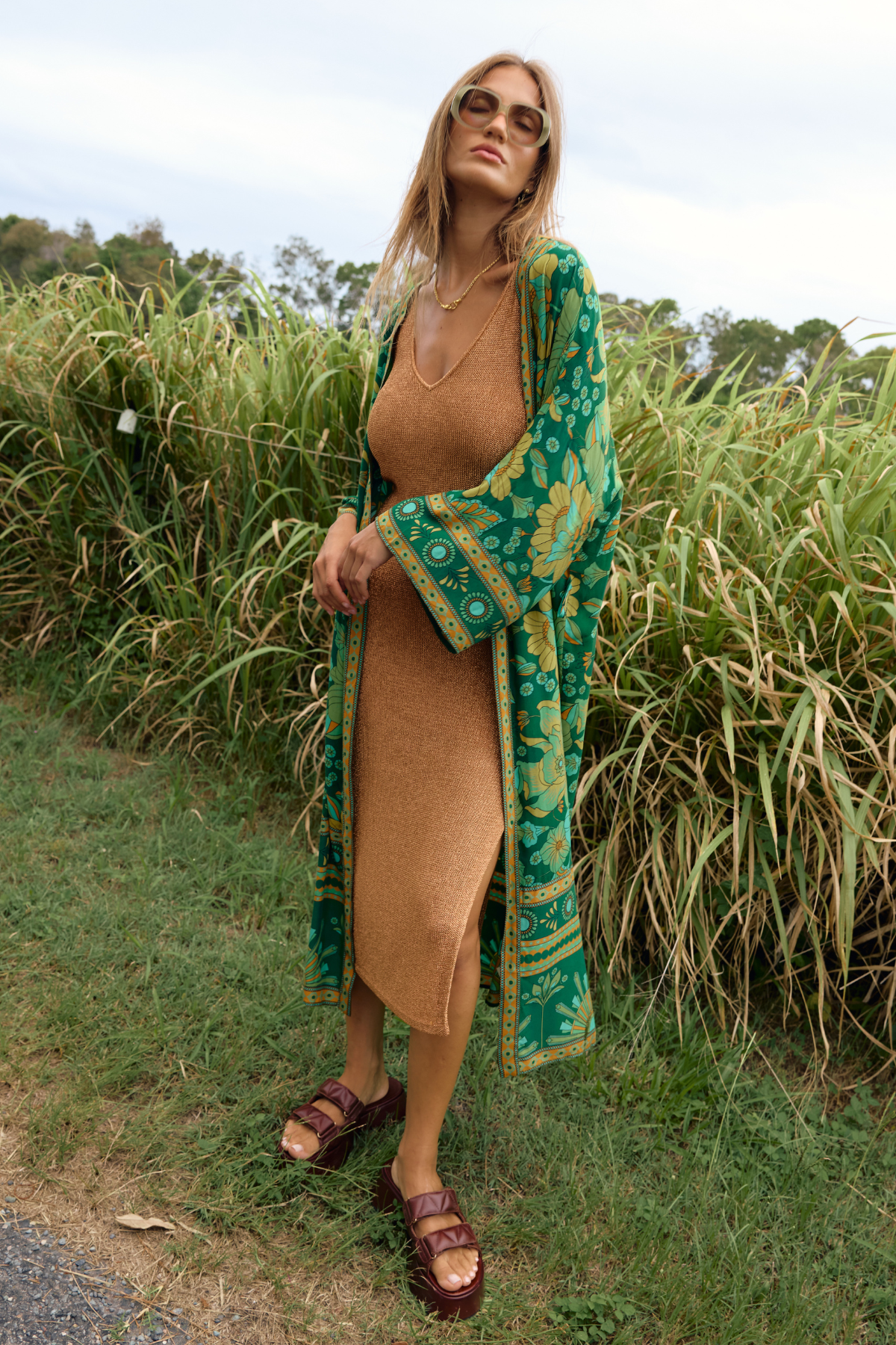 Jade Robe in Emerald