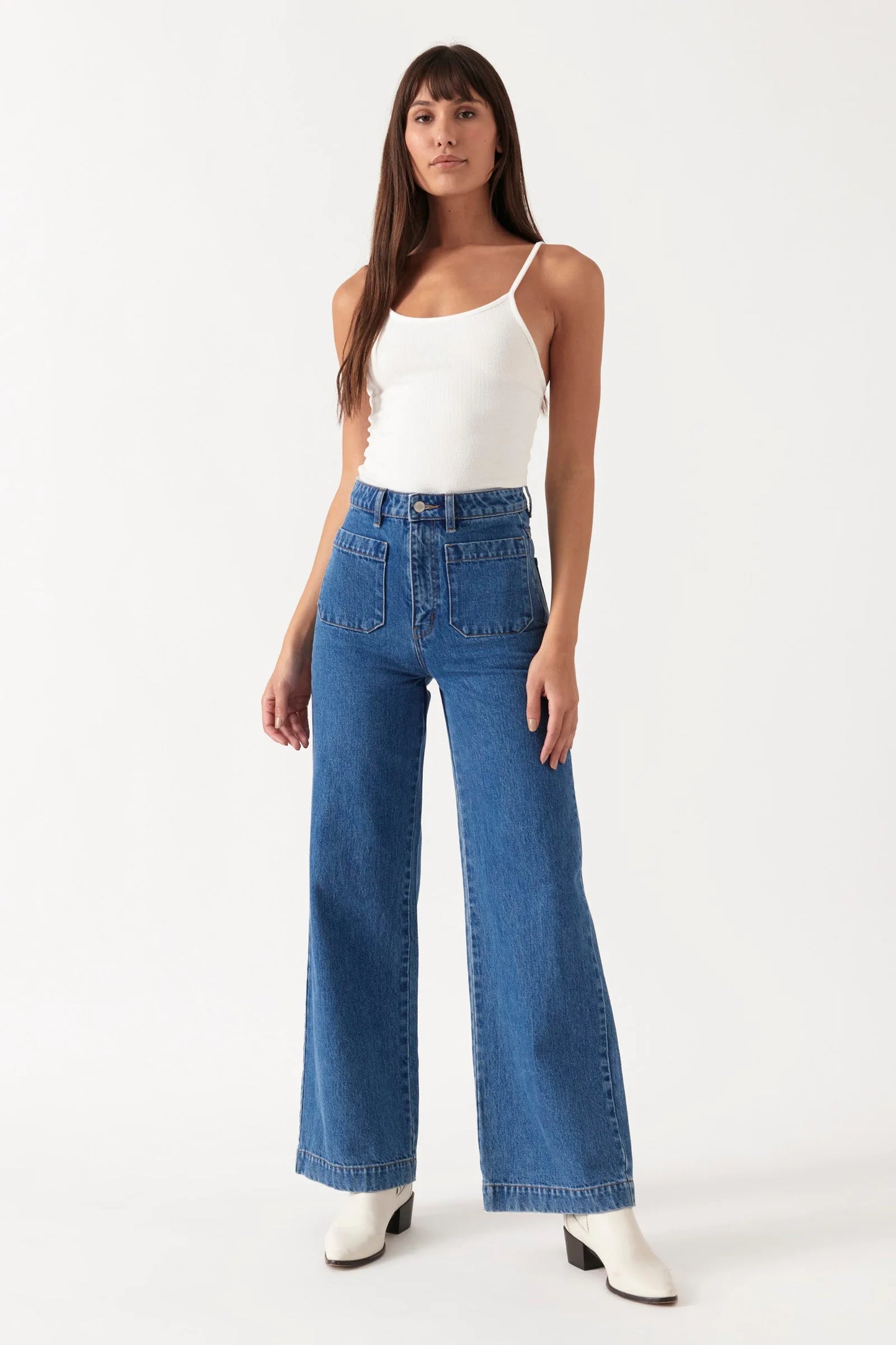 Sailor Long Jean in Ashley Blue