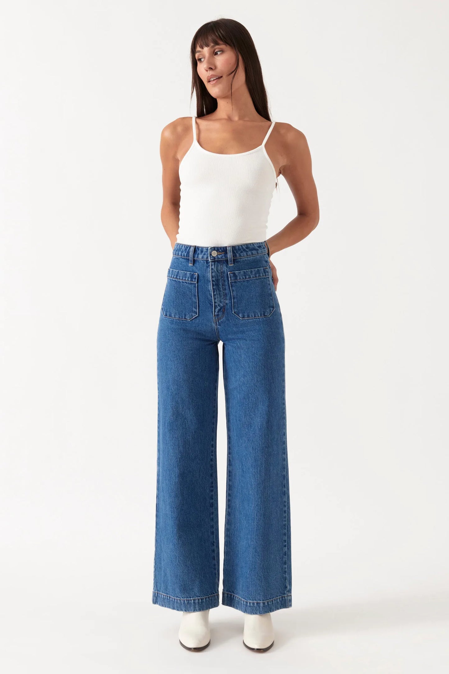 Sailor Long Jean in Ashley Blue