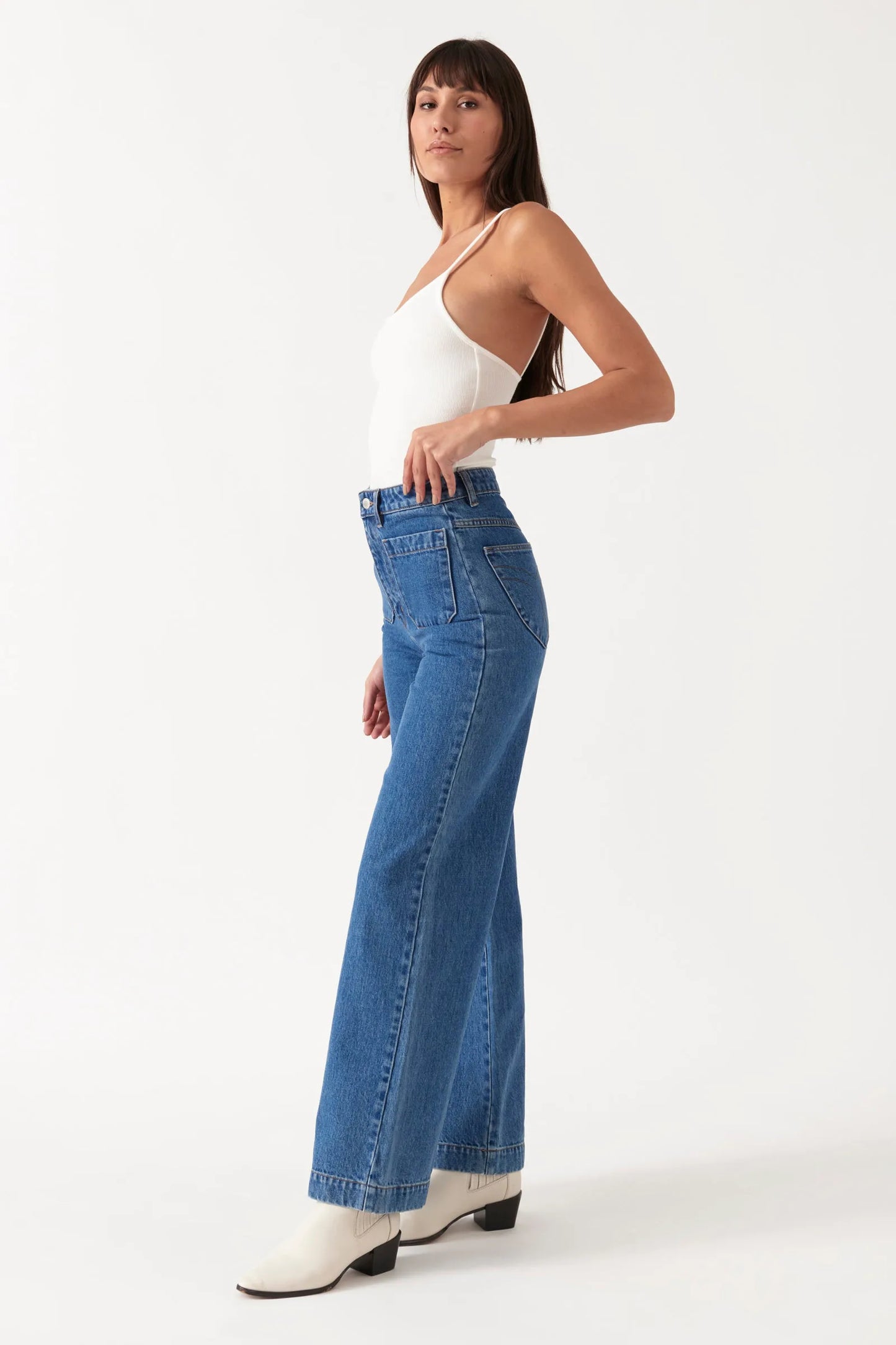Sailor Long Jean in Ashley Blue