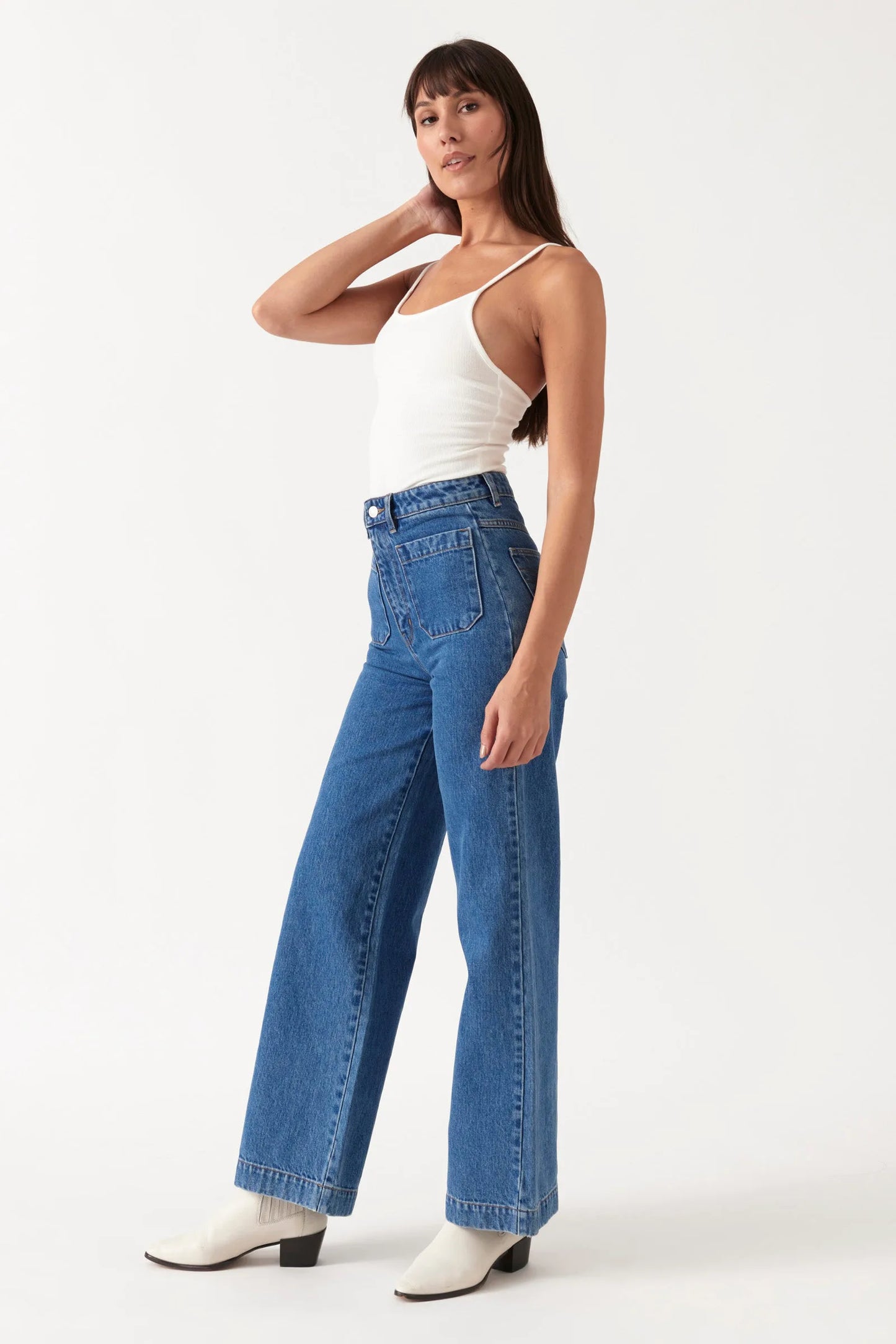 Sailor Long Jean in Ashley Blue