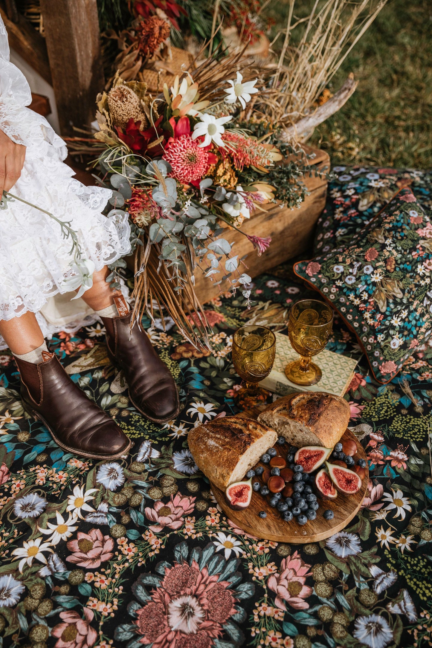 Native Wildflower Picnic Rug