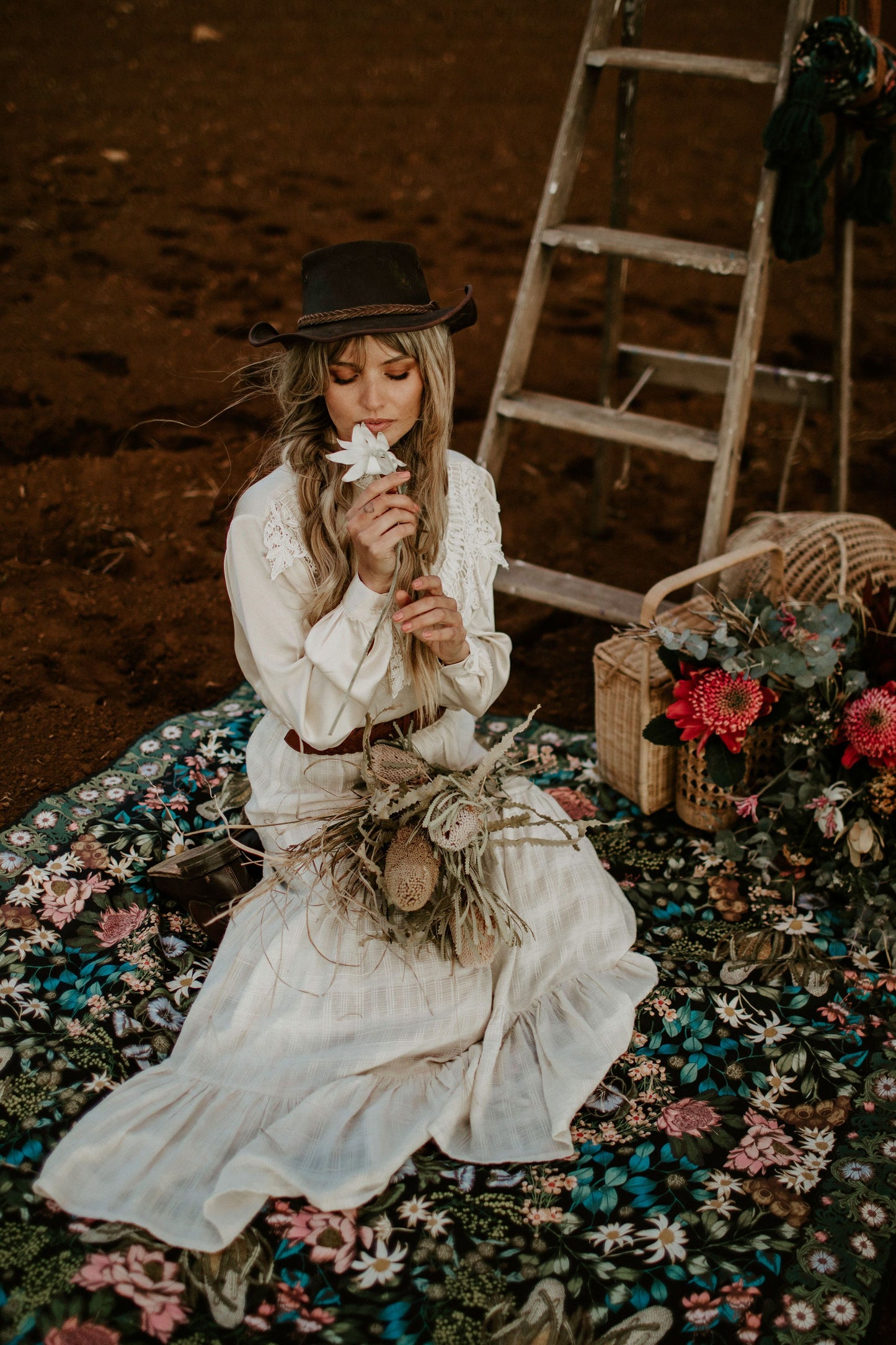 Native Wildflower Picnic Rug
