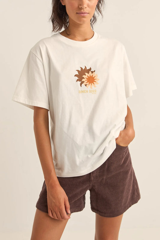 Solis Oversized T-Shirt in Vintage White