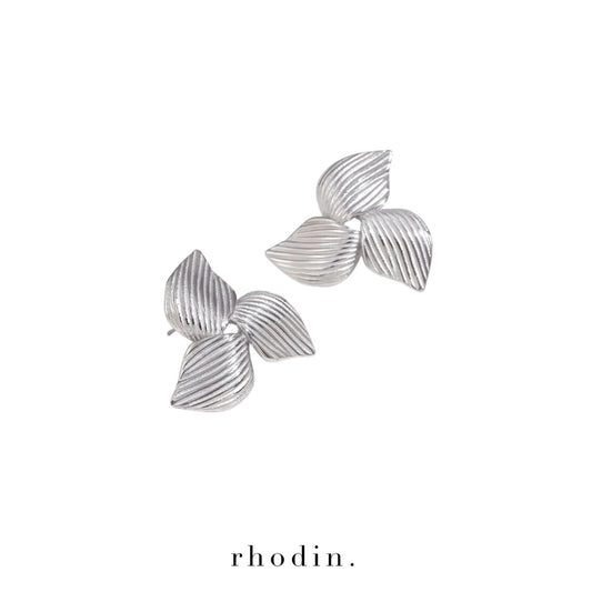 Silver Pinwheel Earrings