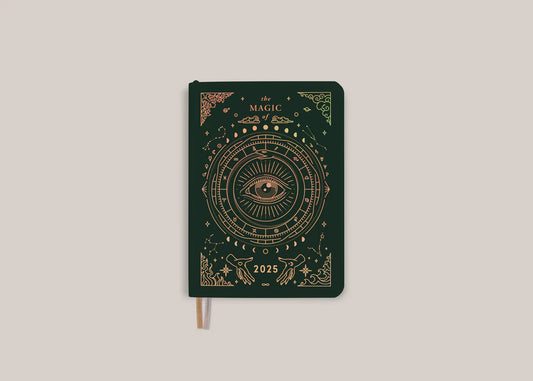 A6 Astrological Pocket Planner in Deep Moss