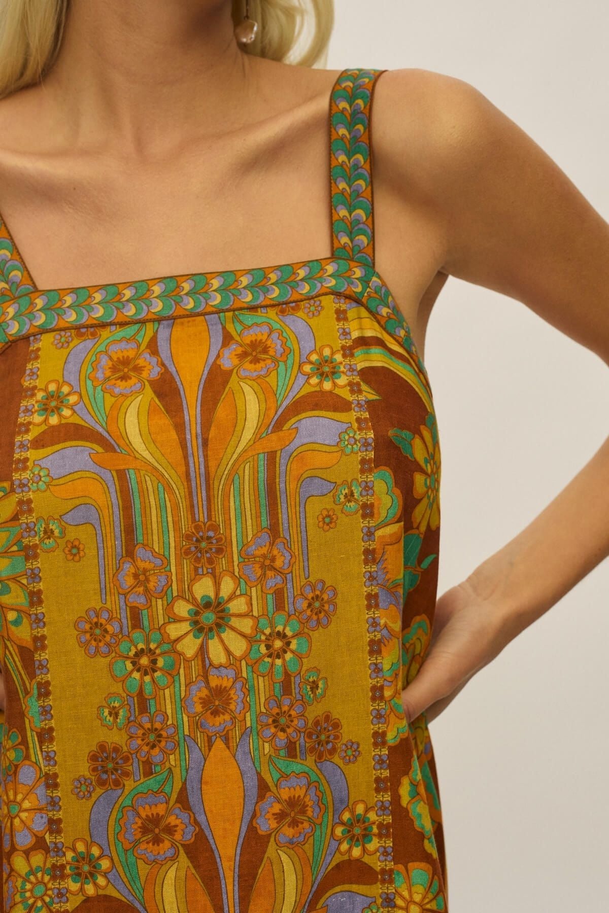 Anna Midi Dress in Harvest