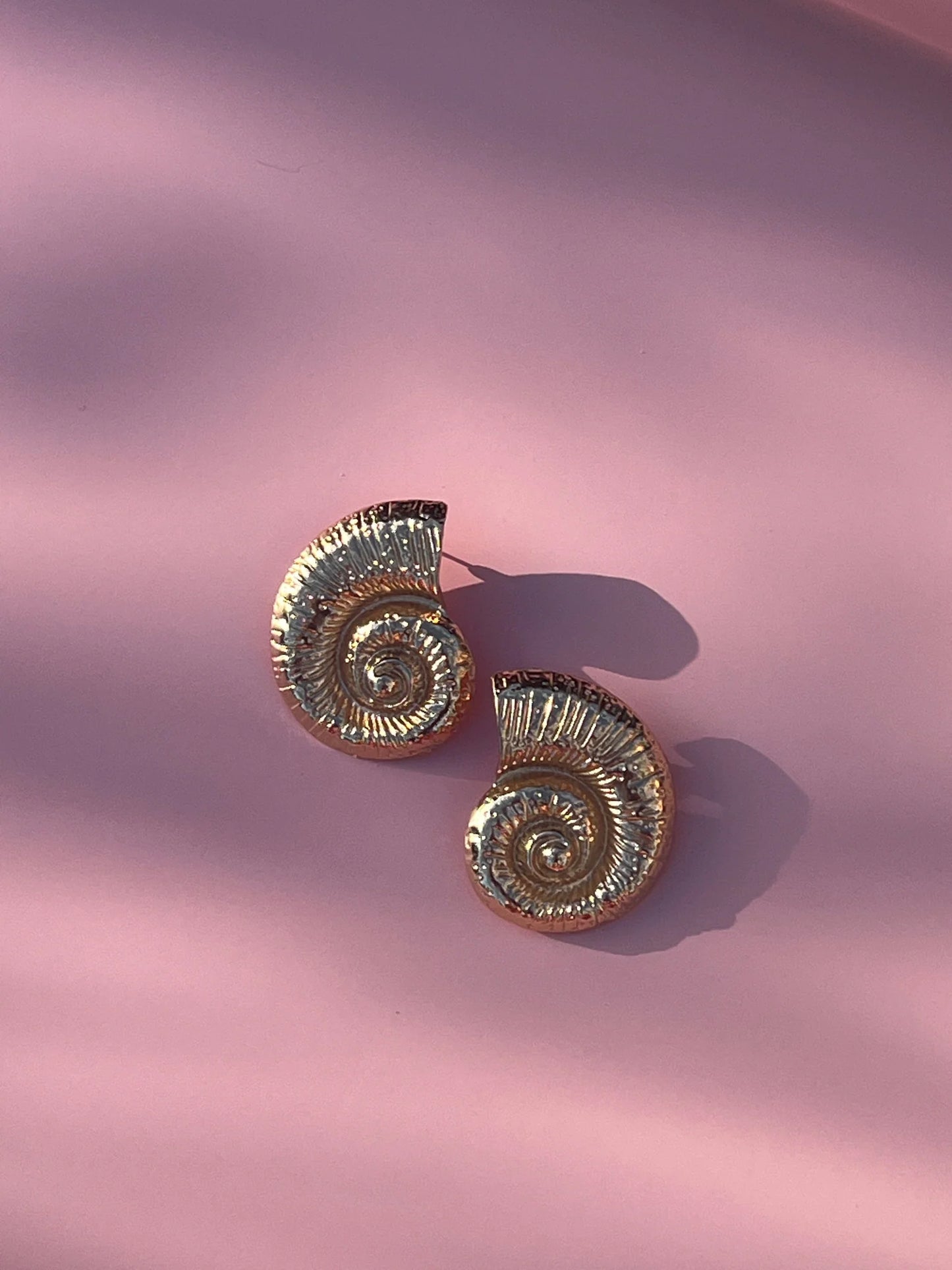 Gold Seashell Earrings