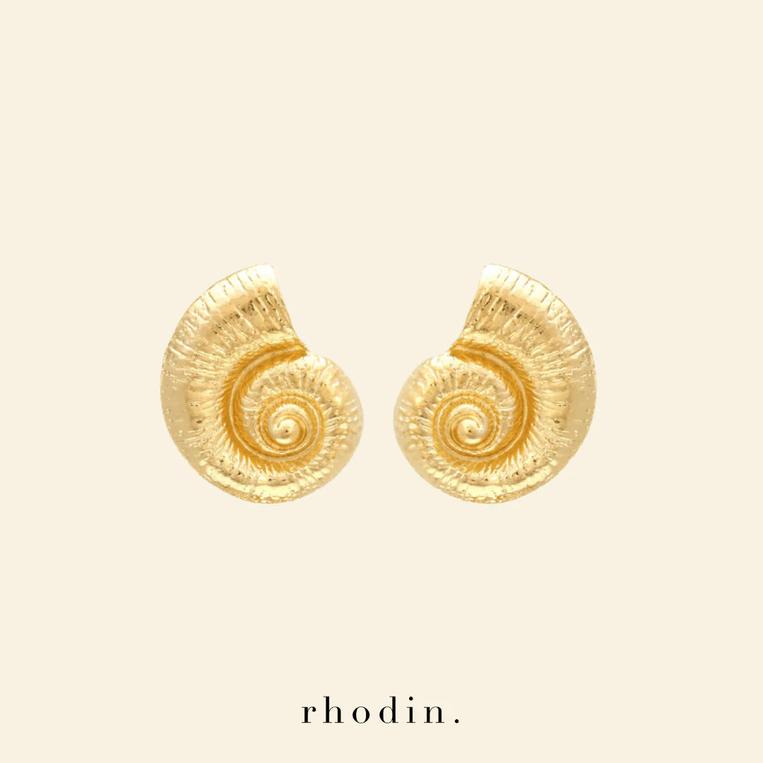 Gold Seashell Earrings