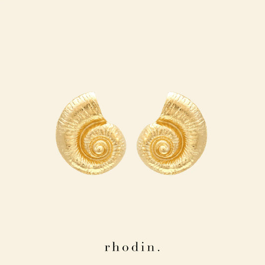 Gold Seashell Earrings
