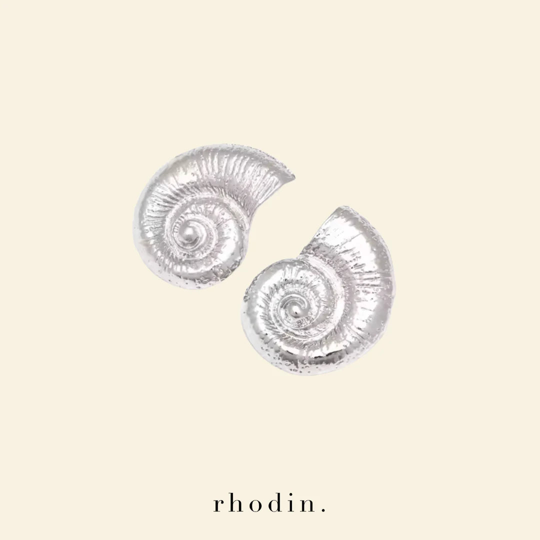 Silver Seashell Earrings