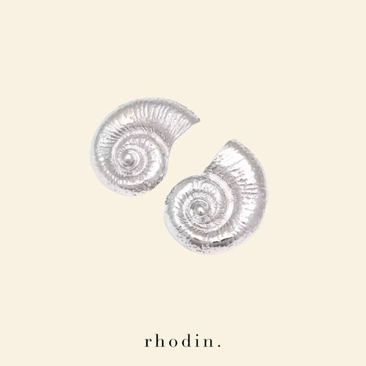 Silver Seashell Earrings
