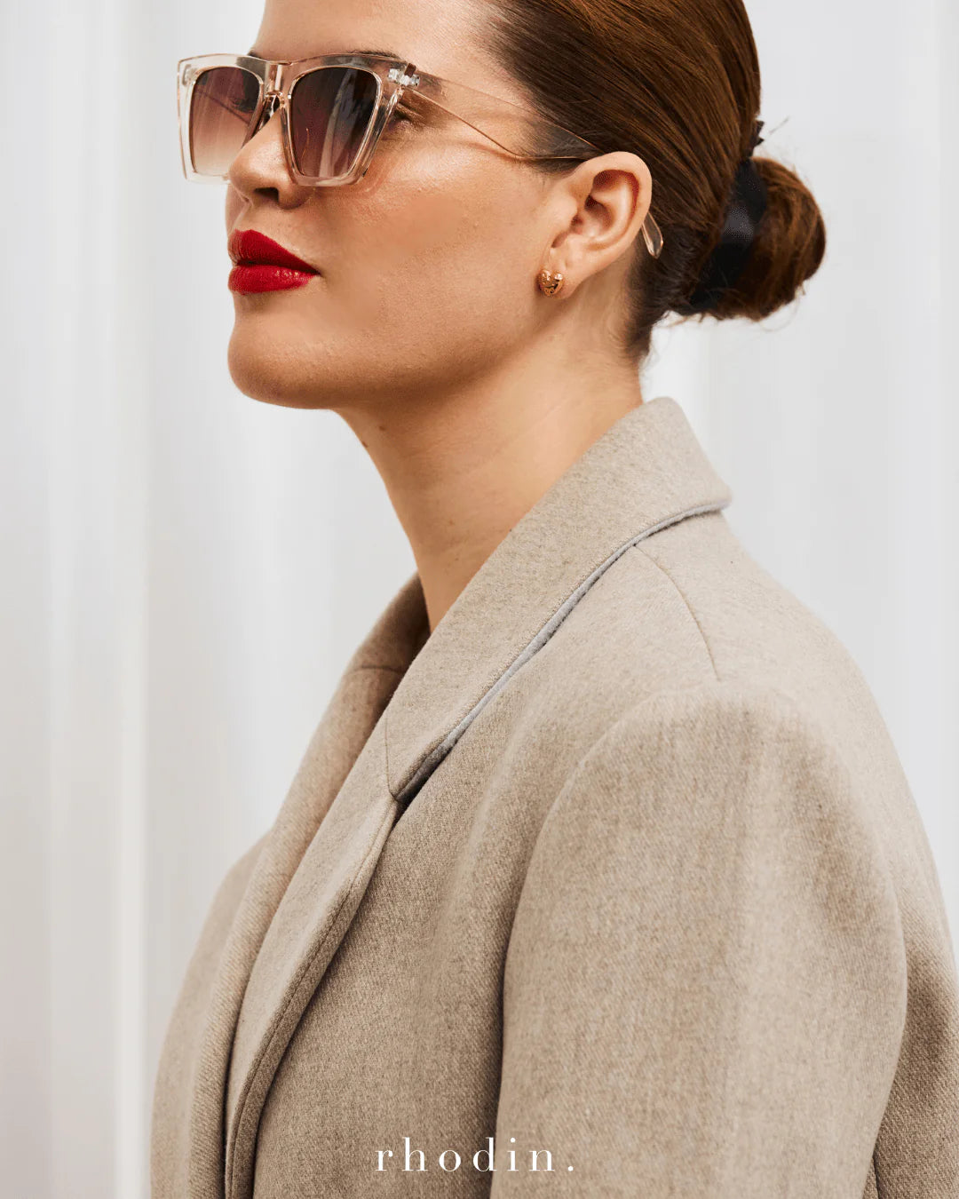Crystal Peach Wing Sunglasses