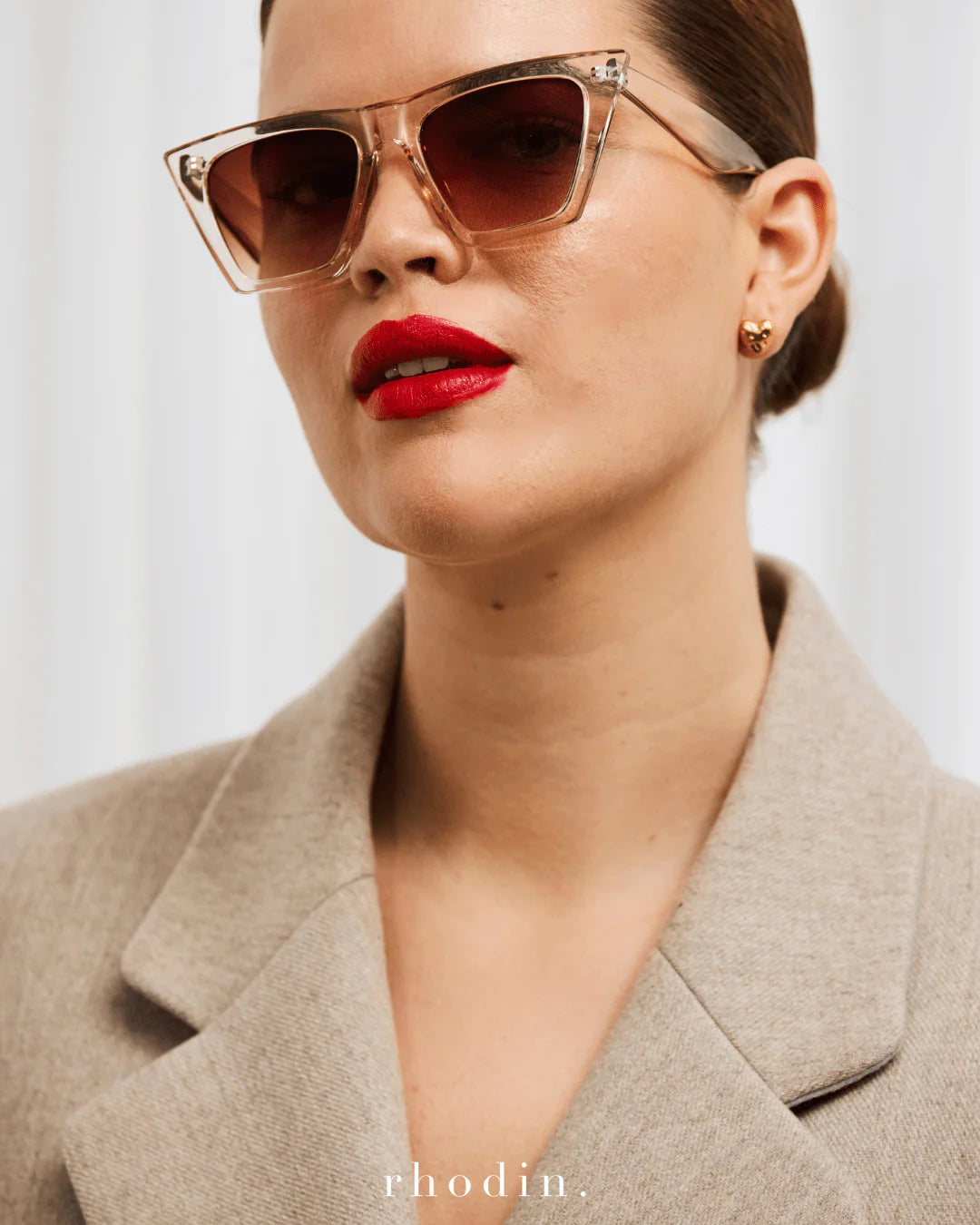 Crystal Peach Wing Sunglasses