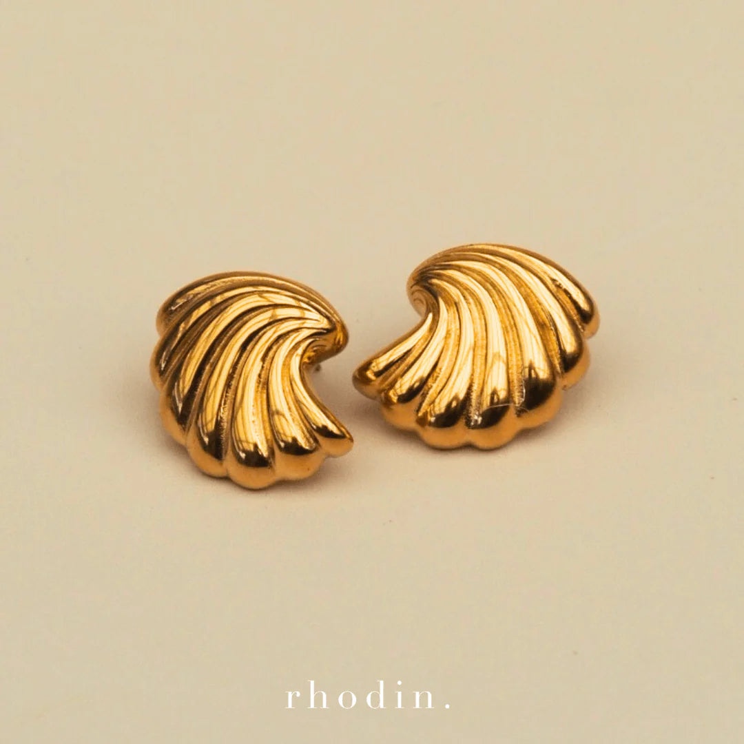 Gold Swirl Earrings
